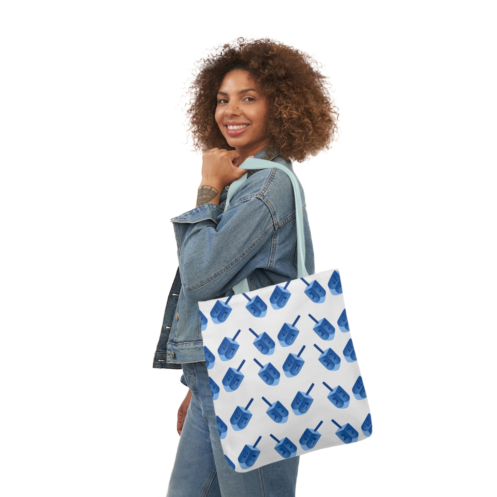 Hanukkah Canvas Tote Bag Dreidel Canvas Tote Bag Hanukkah Gift Bag