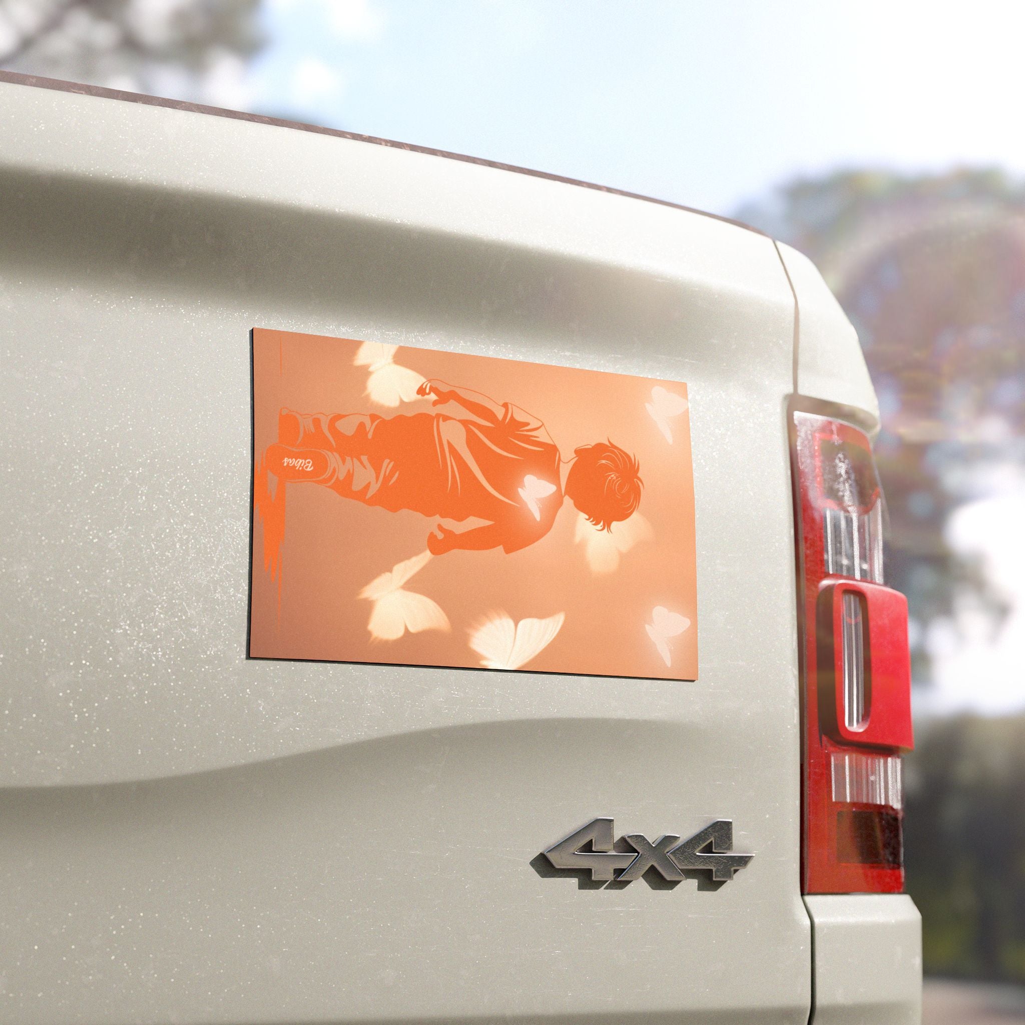 Butterflies for Bibas Tribute Car Magnet Bibas Family Memorial Car Magnet