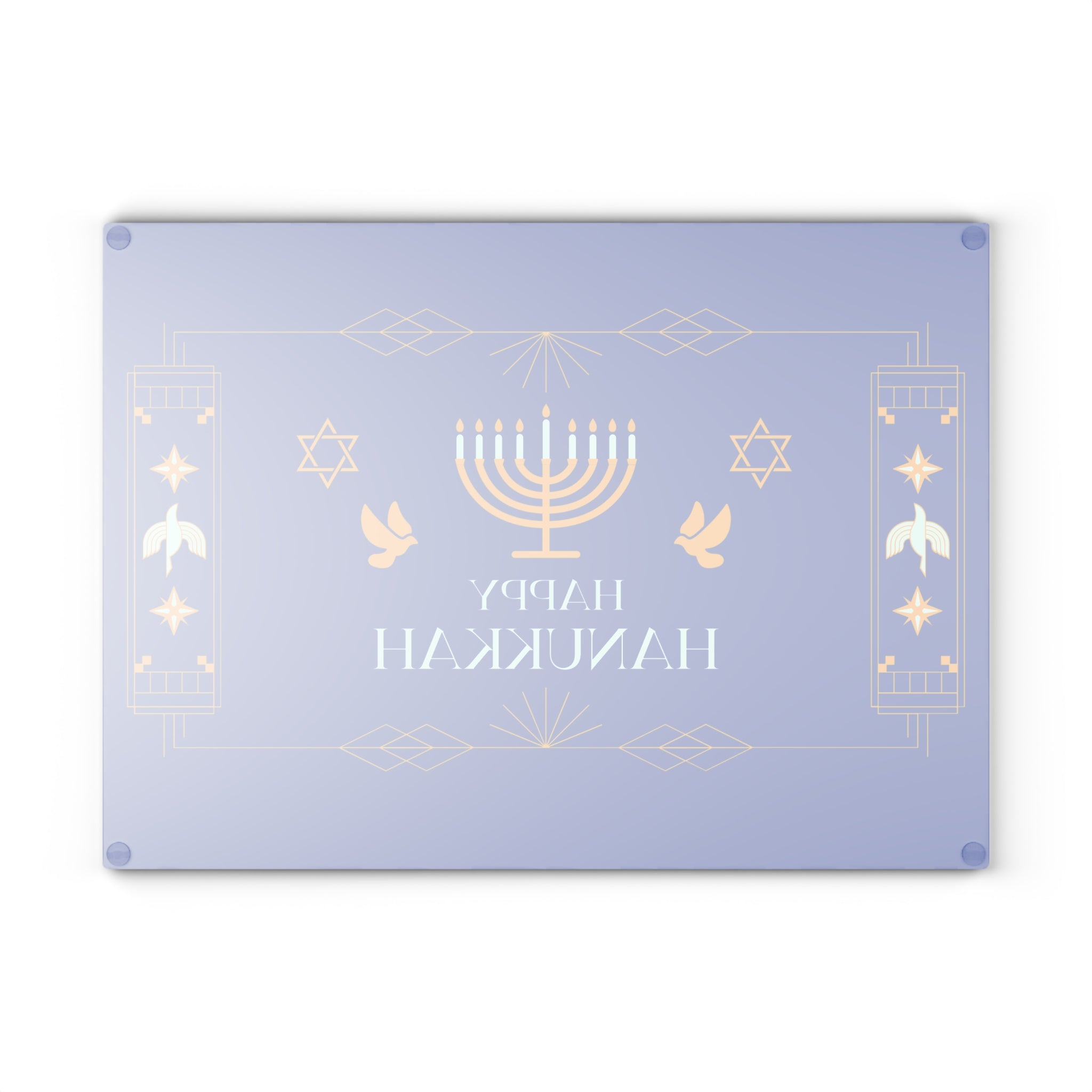 Menorah Trays for Hanukkah Gift - Hanukkah Drip Trays - Hanukkah Decorations - Chanukah Candle Wax Drip Tray - Jewish Home Decor