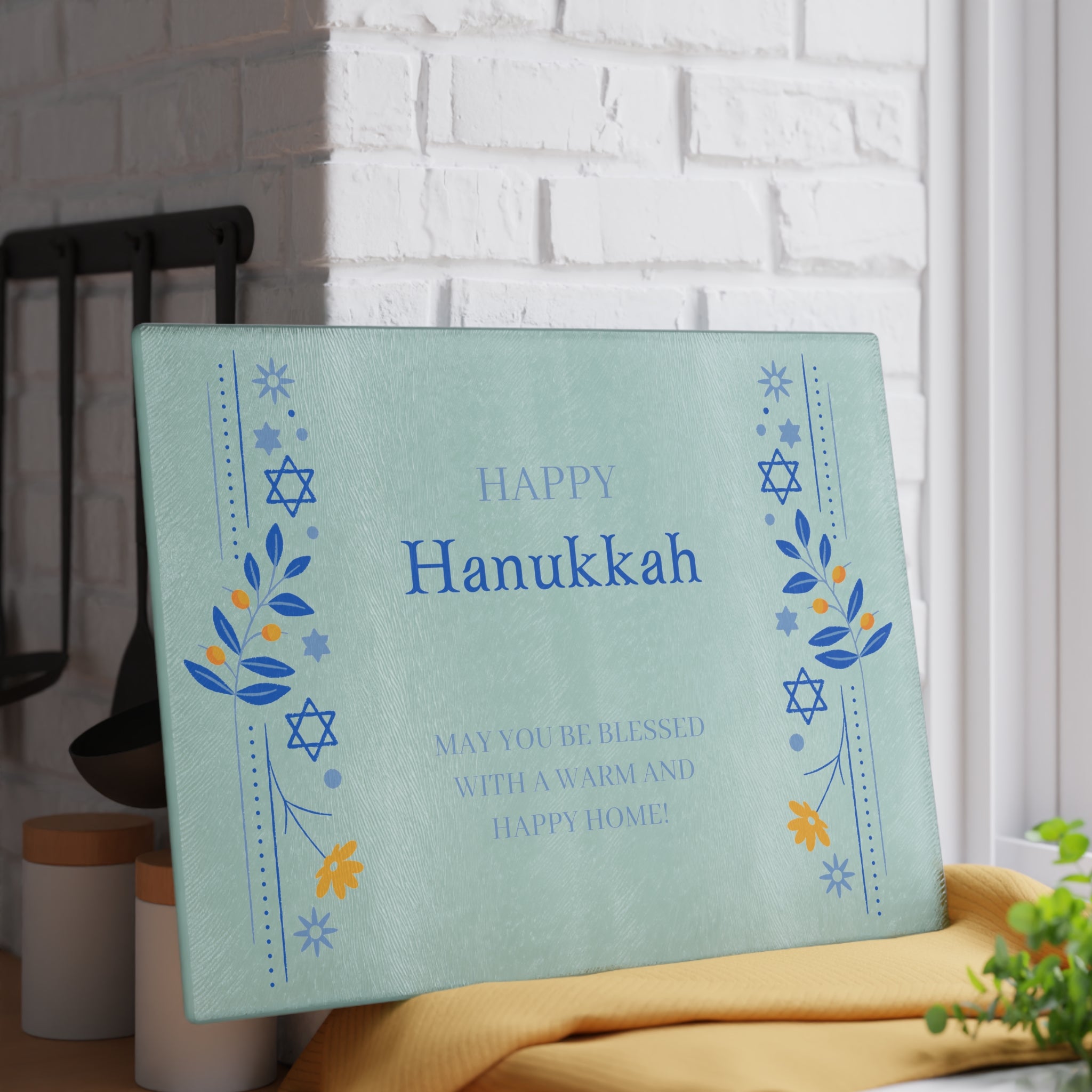 Menorah Trays for Hanukkah Gift - Hanukkah Drip Trays - Hanukkah Decorations - Chanukah Candle Wax Drip Tray - Jewish Home Decor