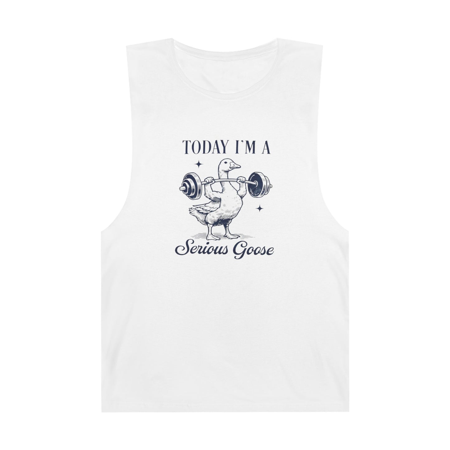 Serious Goose Tank - Unisex Gym Shirt, Funny Workout Tee, Barnard Style Tank Top