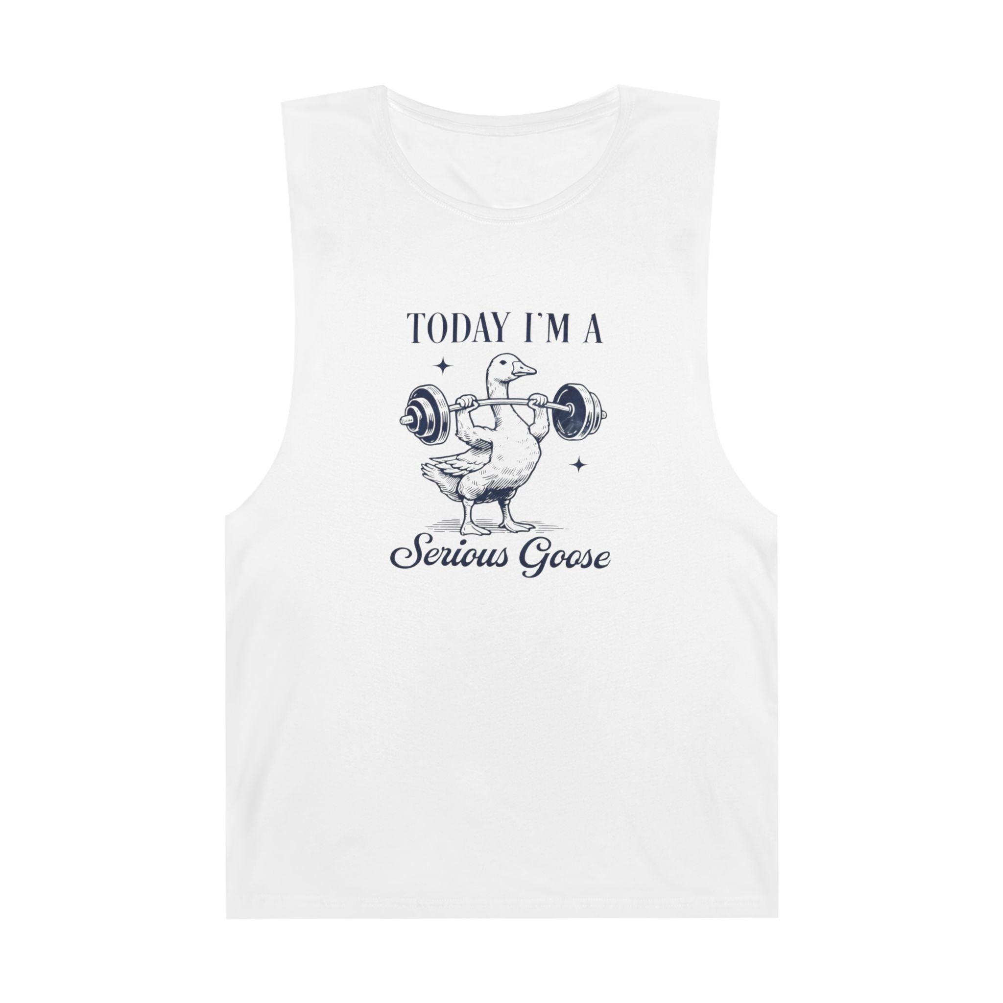 Serious Goose Tank - Unisex Gym Shirt, Funny Workout Tee, Barnard Style Tank Top