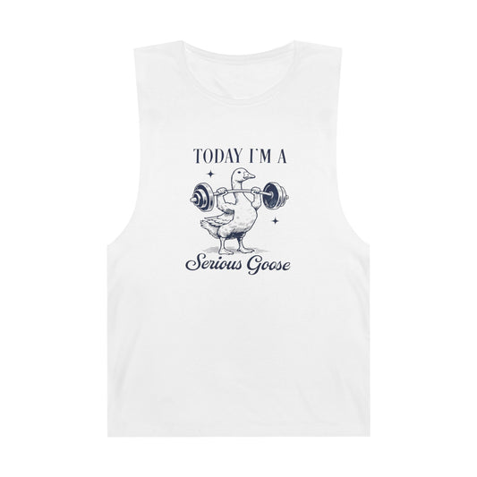 Serious Goose Tank - Unisex Gym Shirt, Funny Workout Tee, Barnard Style Tank Top