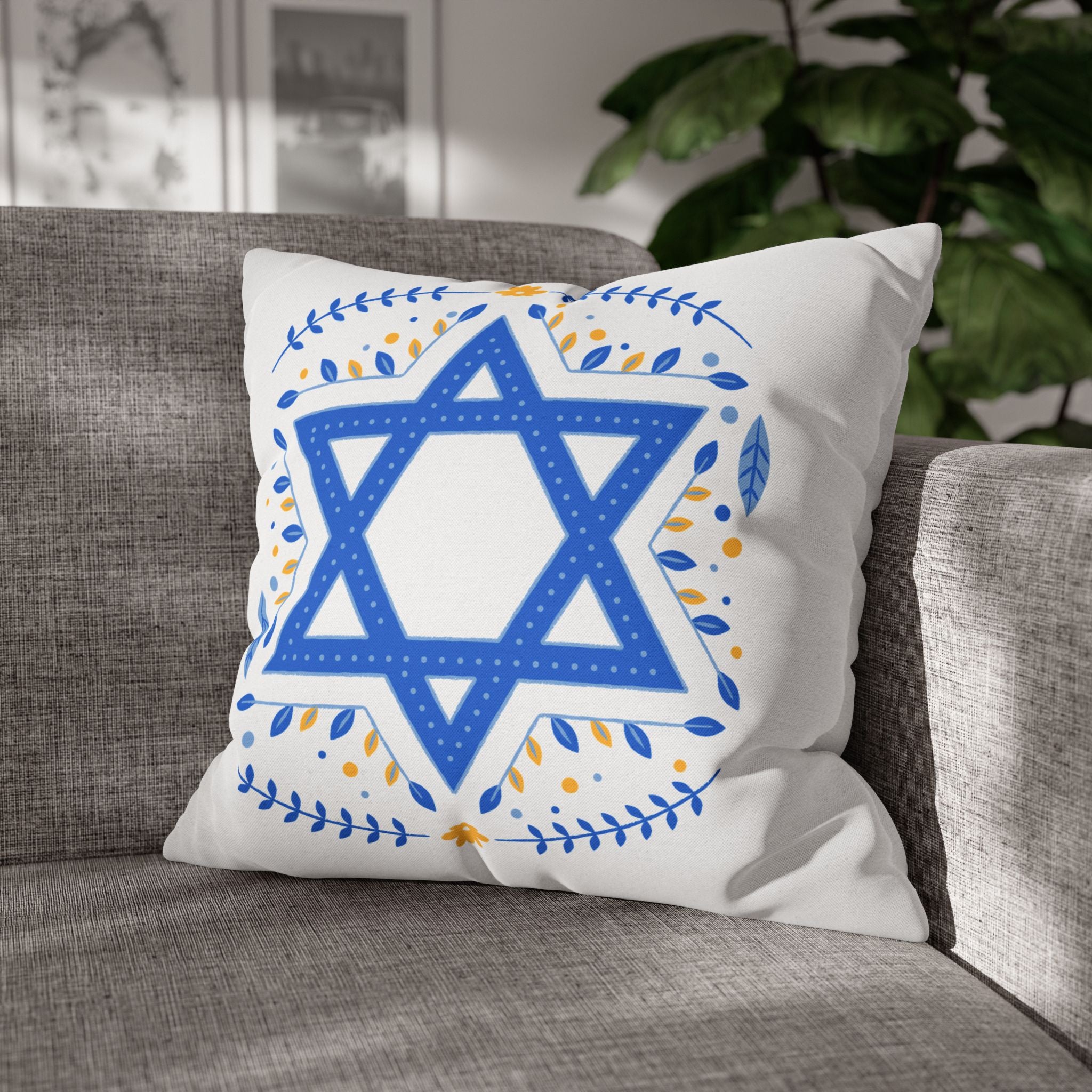 Hanukkah Square Pillowcase Hanukkah Decor Pillow Covers