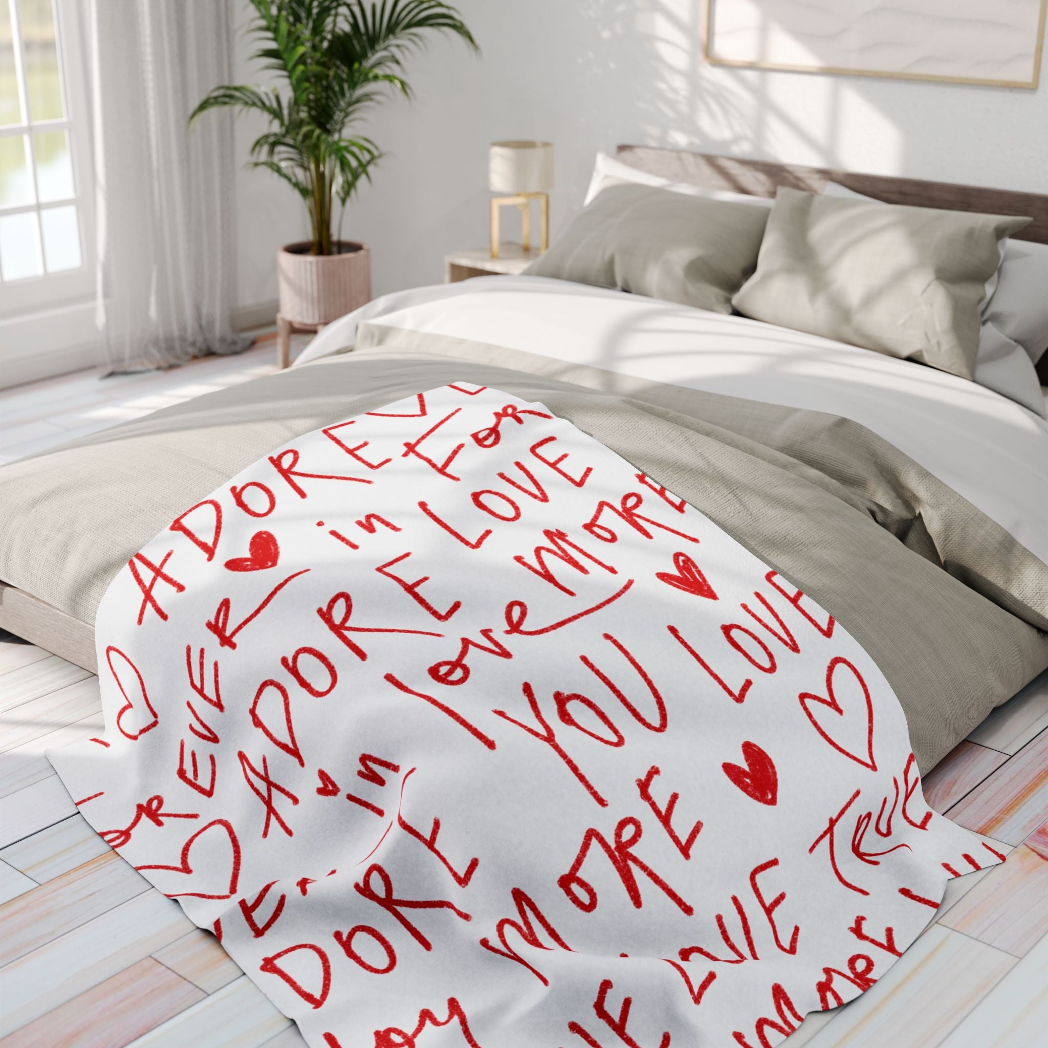 Valentine's Fleece Blanket Soft Cozy Valentine's Blanket