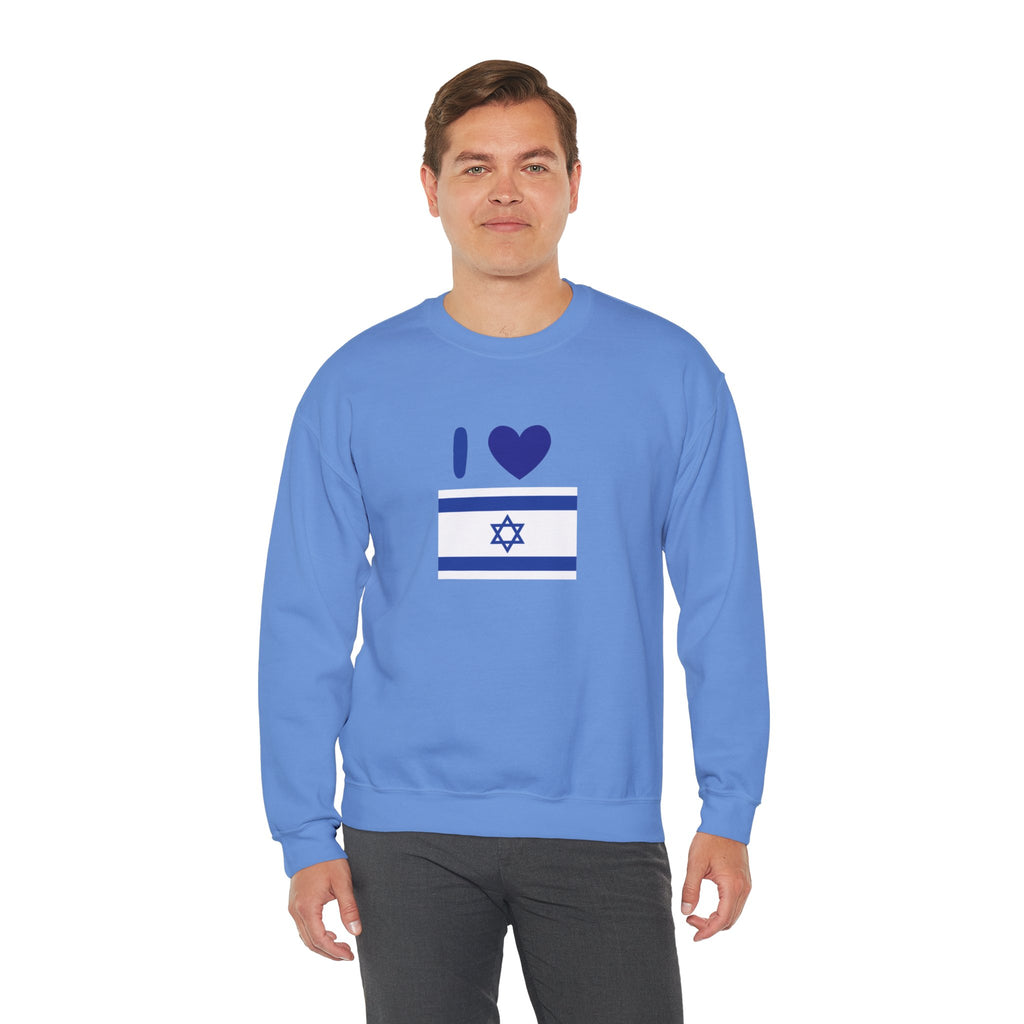 I Love Israel Unisex Heavy Blend™ Crewneck Sweatshirt