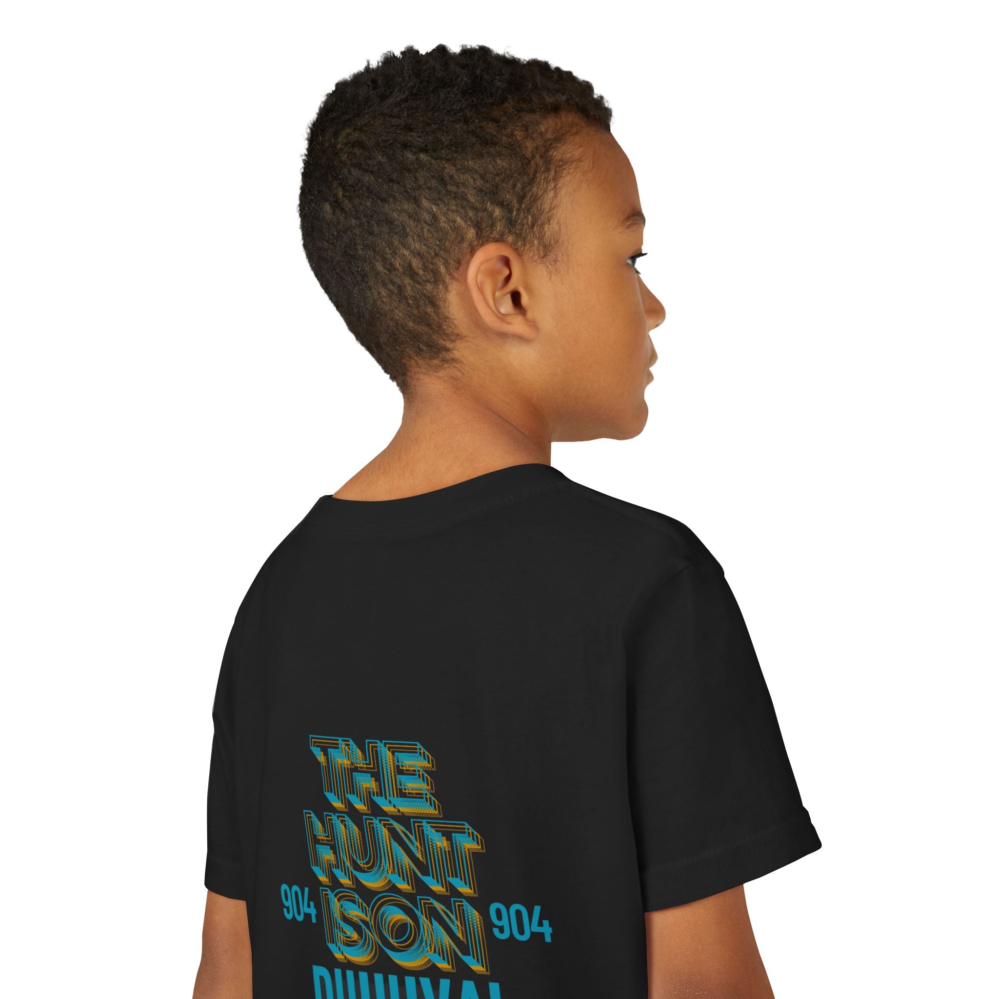 Travis Hunter Youth Short Sleeve Tee - 'The Hunt Is On' Jags Hunter Fan Wear TShirt Kids