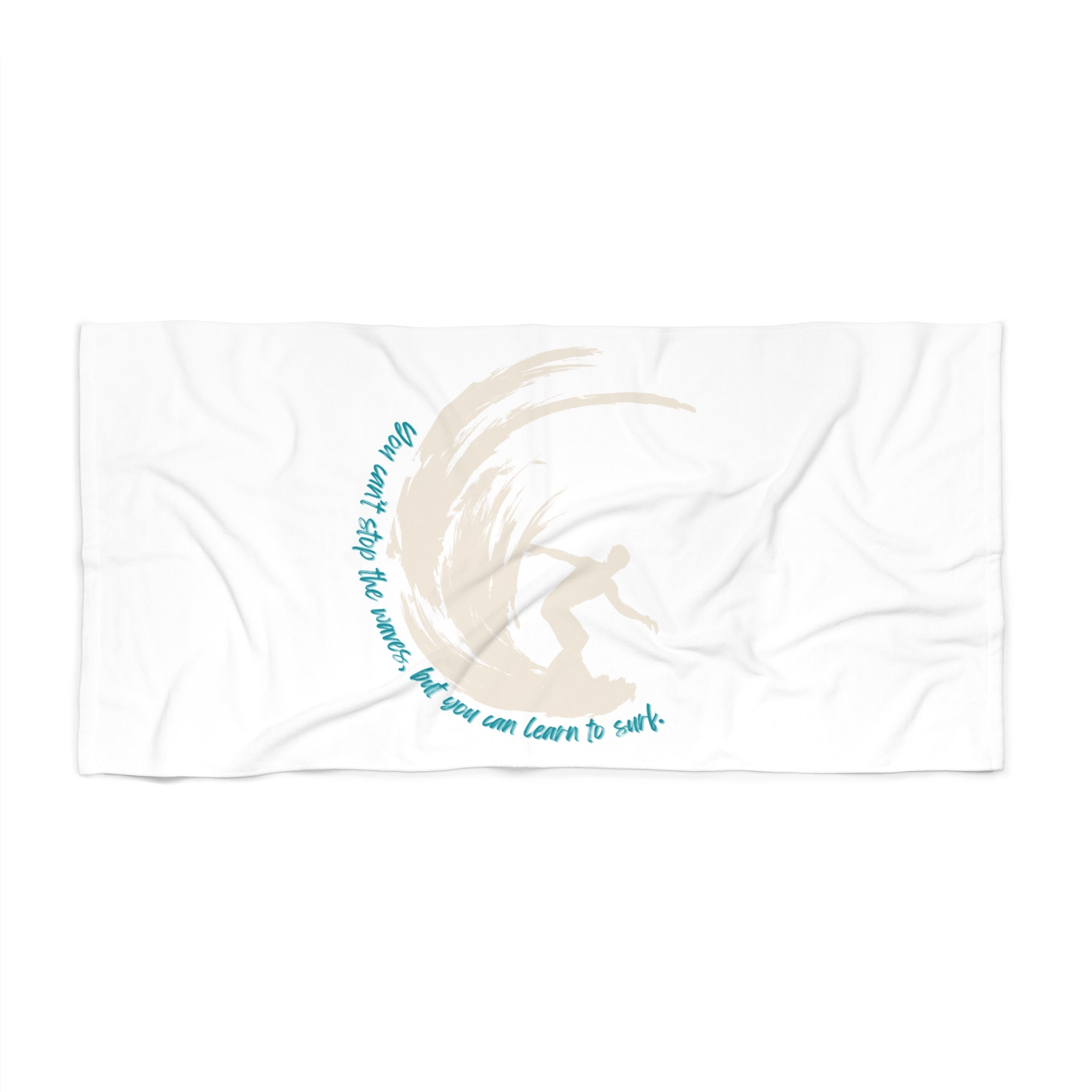 Inspirational Surfing Beach Towel