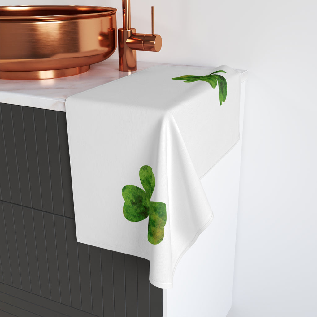 St. Patrick's Day Hand Towel Shamrock Hand Towel For St. Patrick's Day Irish Sink Towel