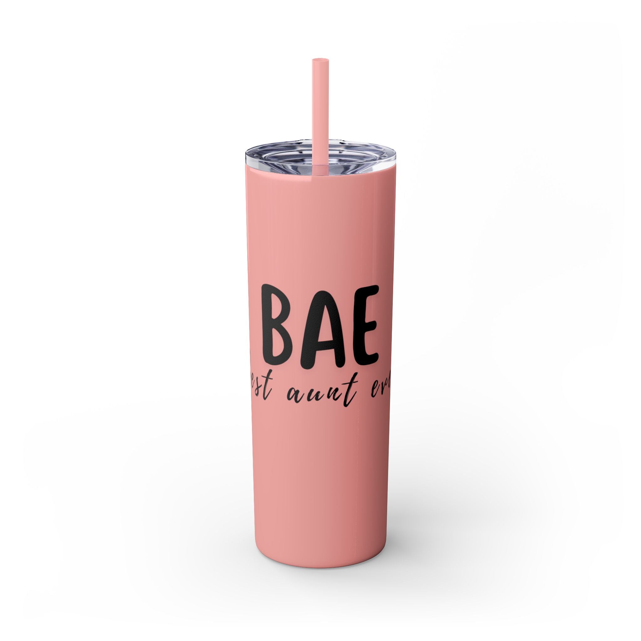 BAE Best Aunt Ever Skinny Tumbler with Straw, 20oz more colors