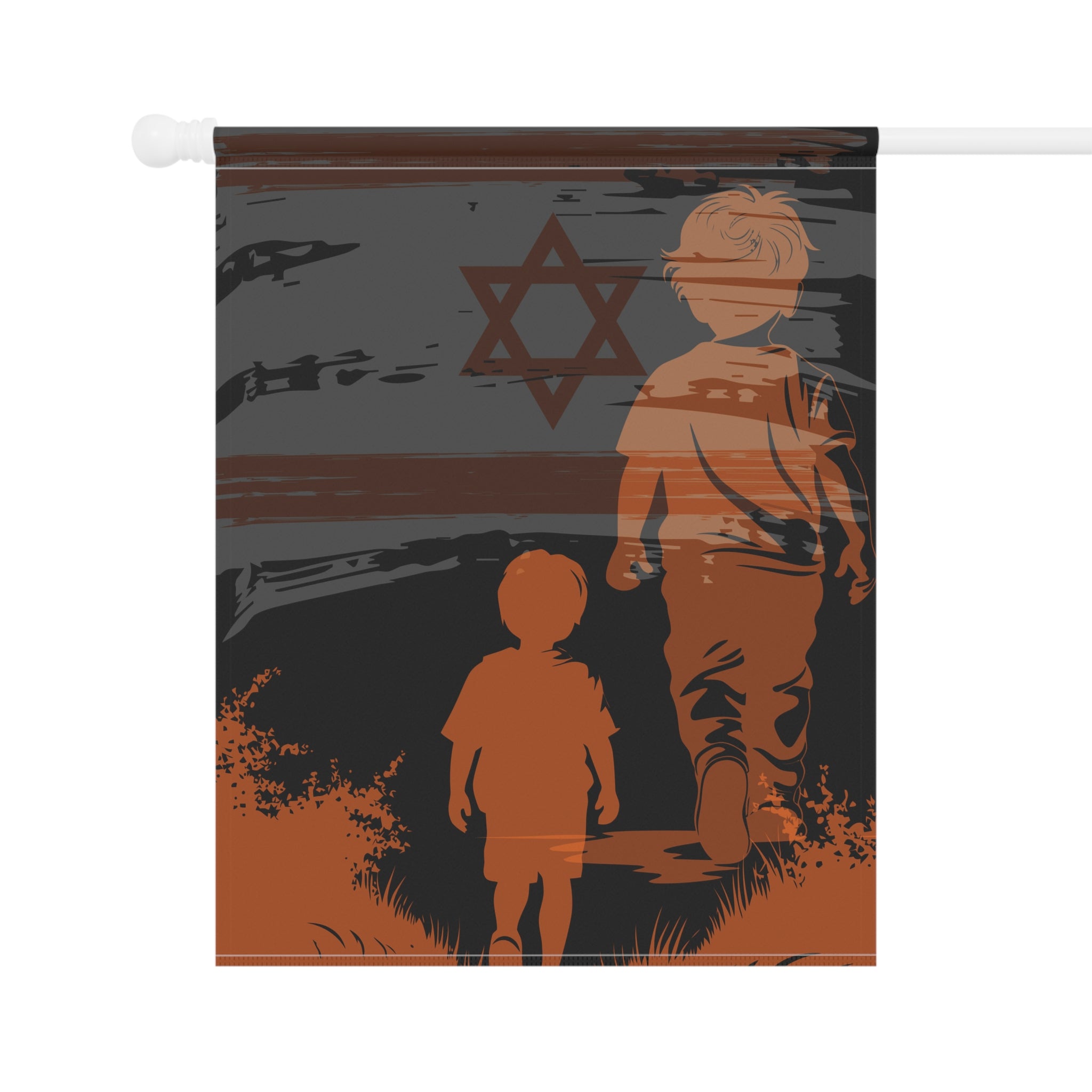 The Bibas Family Support The Bibas Family Memory Never Forget Bibas Family Black and Orange Flag