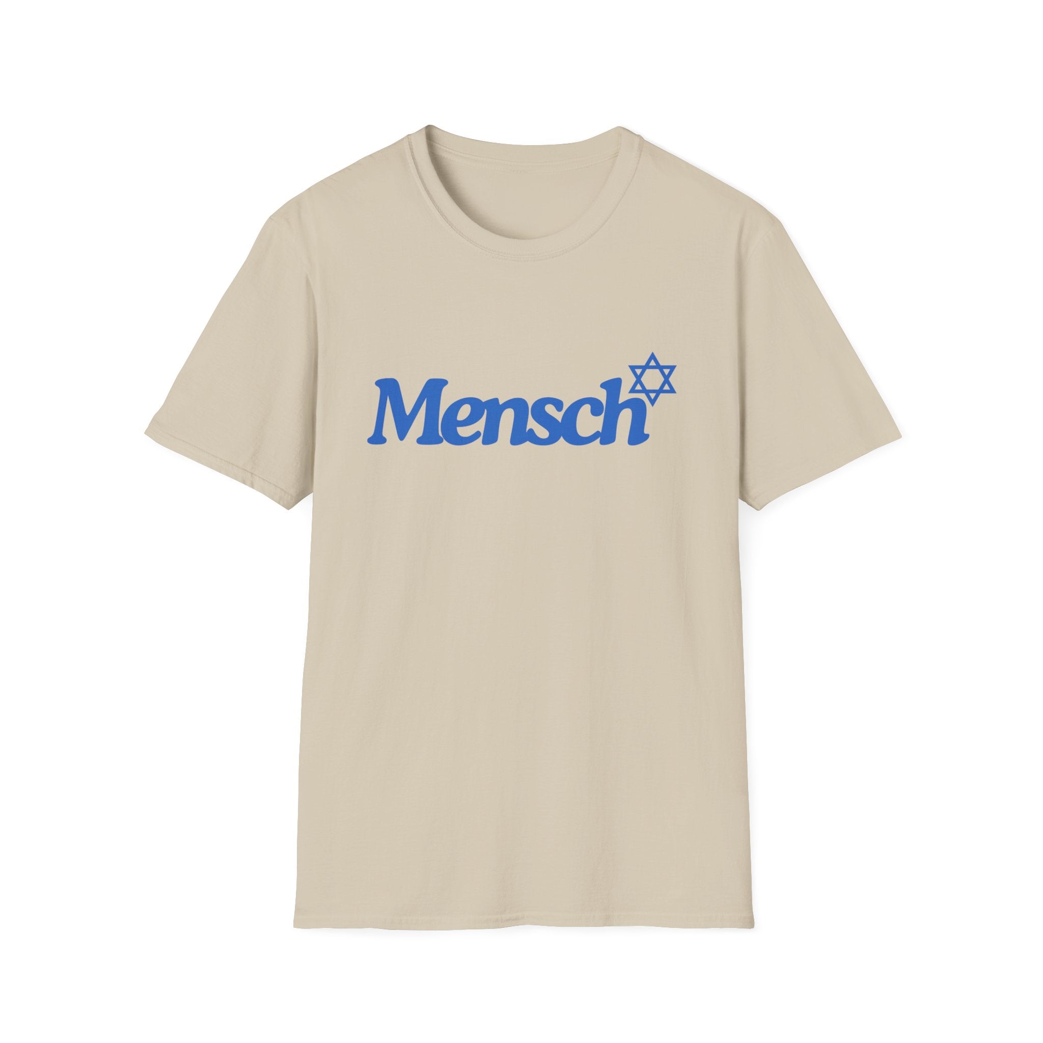 Mensch T-Shirt with Mensch and Star of David for a Mensch Shirt