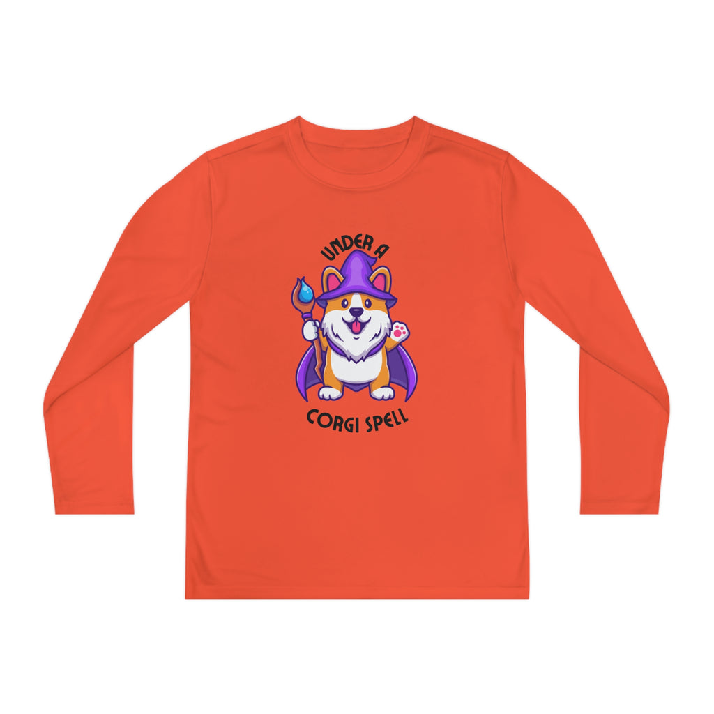 Corgi Spell Youth Long Sleeve Competitor Tee