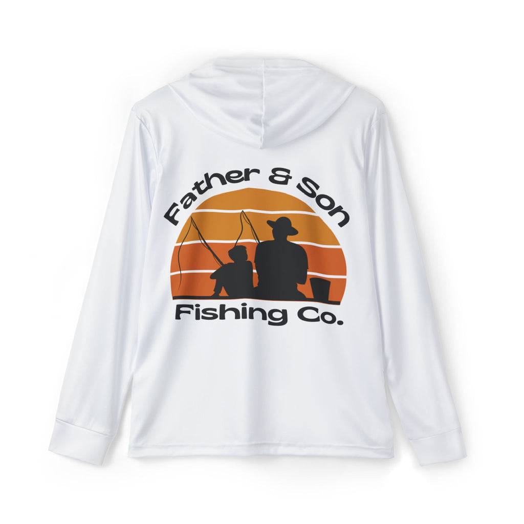 Fishing Hoodie for Dad Father & Son Fishing Co. Hooded Fishing Shirt UV Protection Fishing Shirt for Dad FIshing Father's Day Gift