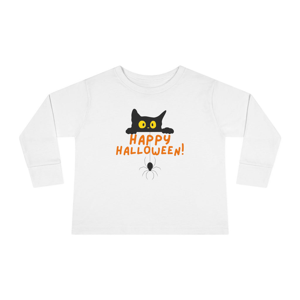 Halloween Tee for Halloween Cat and Spider T Shirt for Halloween T-Shirt Toddler Halloween Shirt