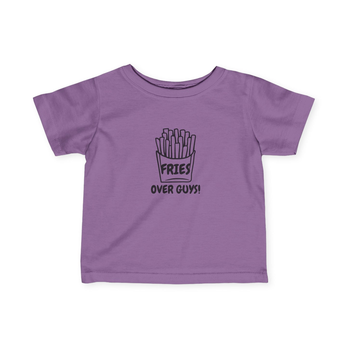 Funny Infant Tee Fries Over Guys! Cute Baby Shirt, Toddler Gift French Fries