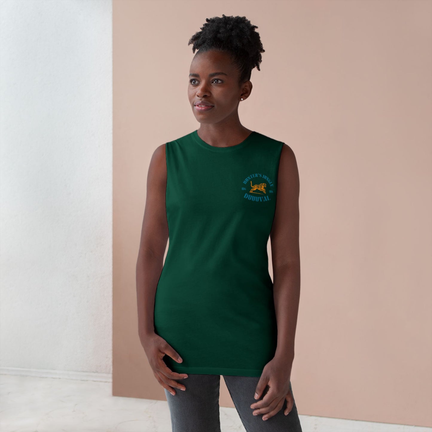 The Hunt is On Duuuval Sleevelss Shirt The Hunt is On Muscle Shirt Duuuval Jags Workout Top