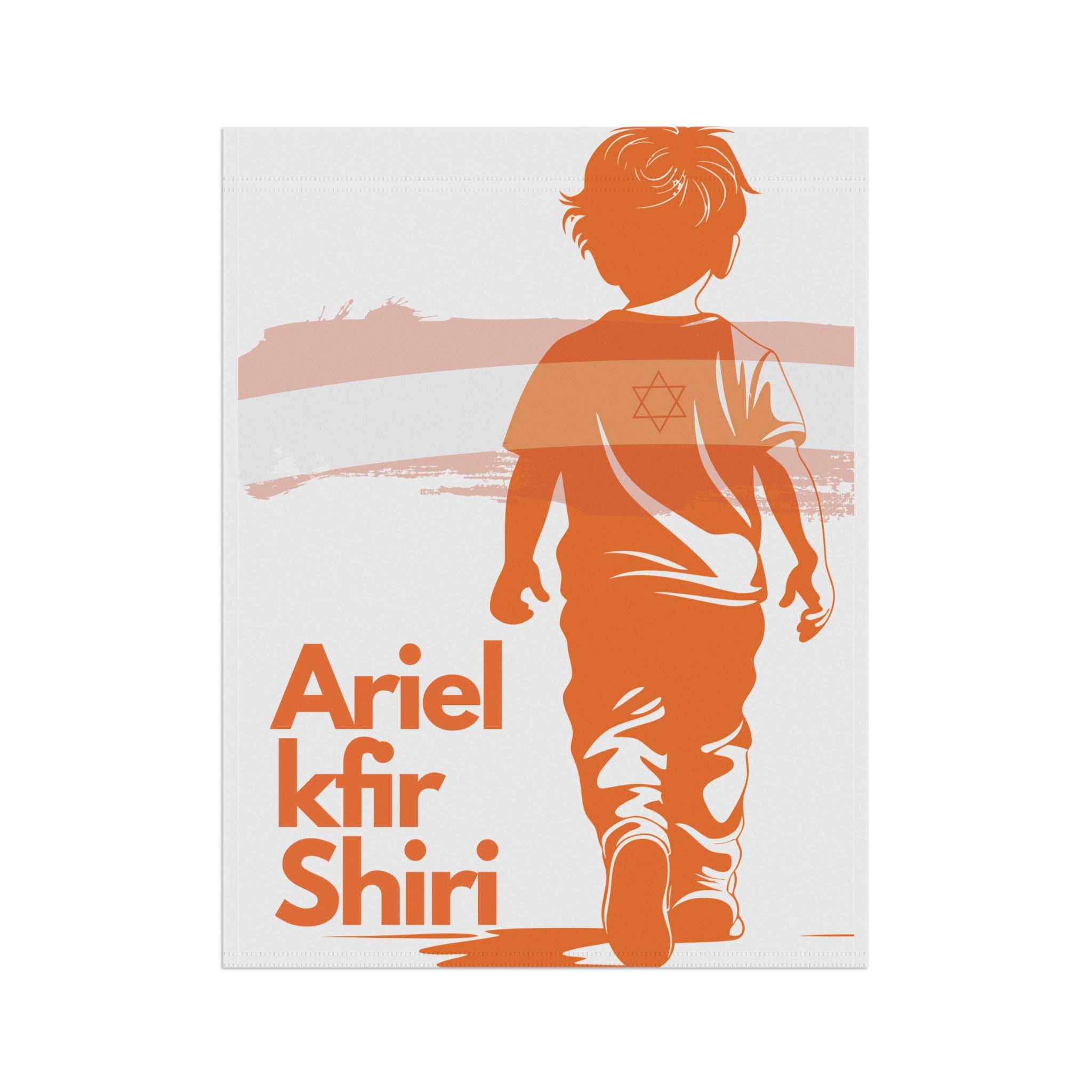 The Bibas Family, memorial garden flag, remembrance flag, innocent babies, honor and remember, Bibas family tribute flag