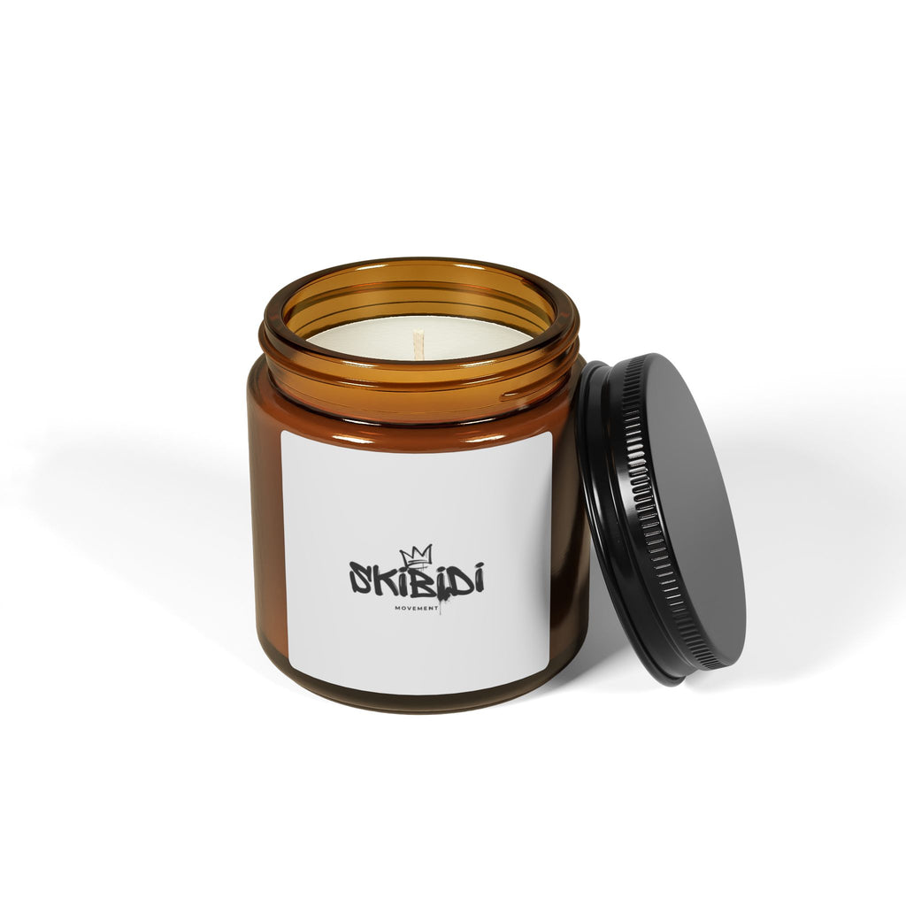 Skibidi Scented Soy Candle (Multi-Size, Amber Jar)
