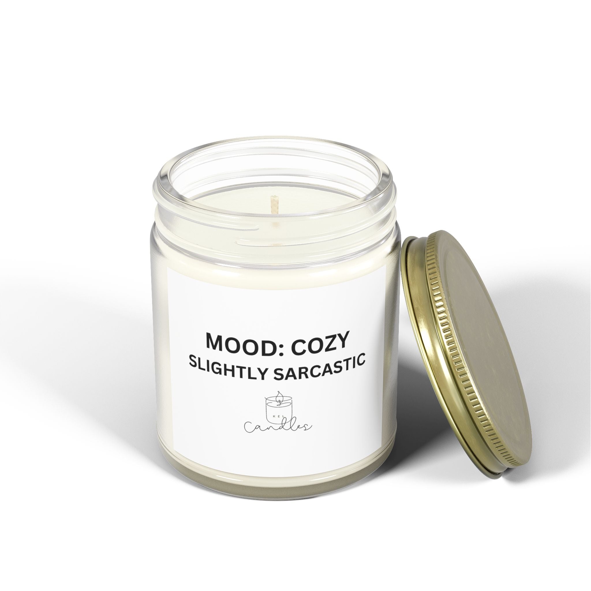 Cozy, Slightly Sarcastic Scented Candles (4oz, 9oz)