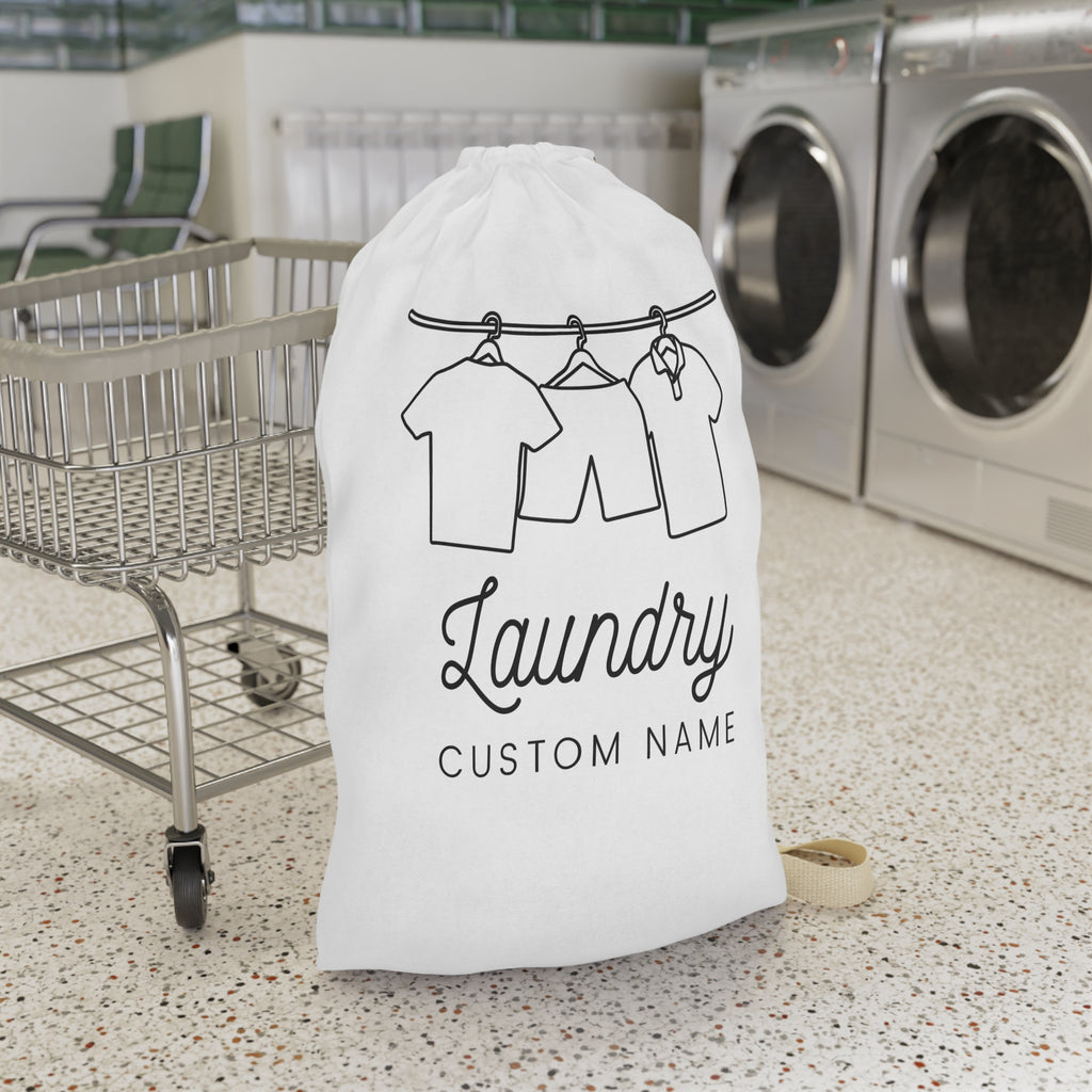 Custom Name Laundry Bag The Perfect Personalized Gift for Students and Laundry Day Essentials