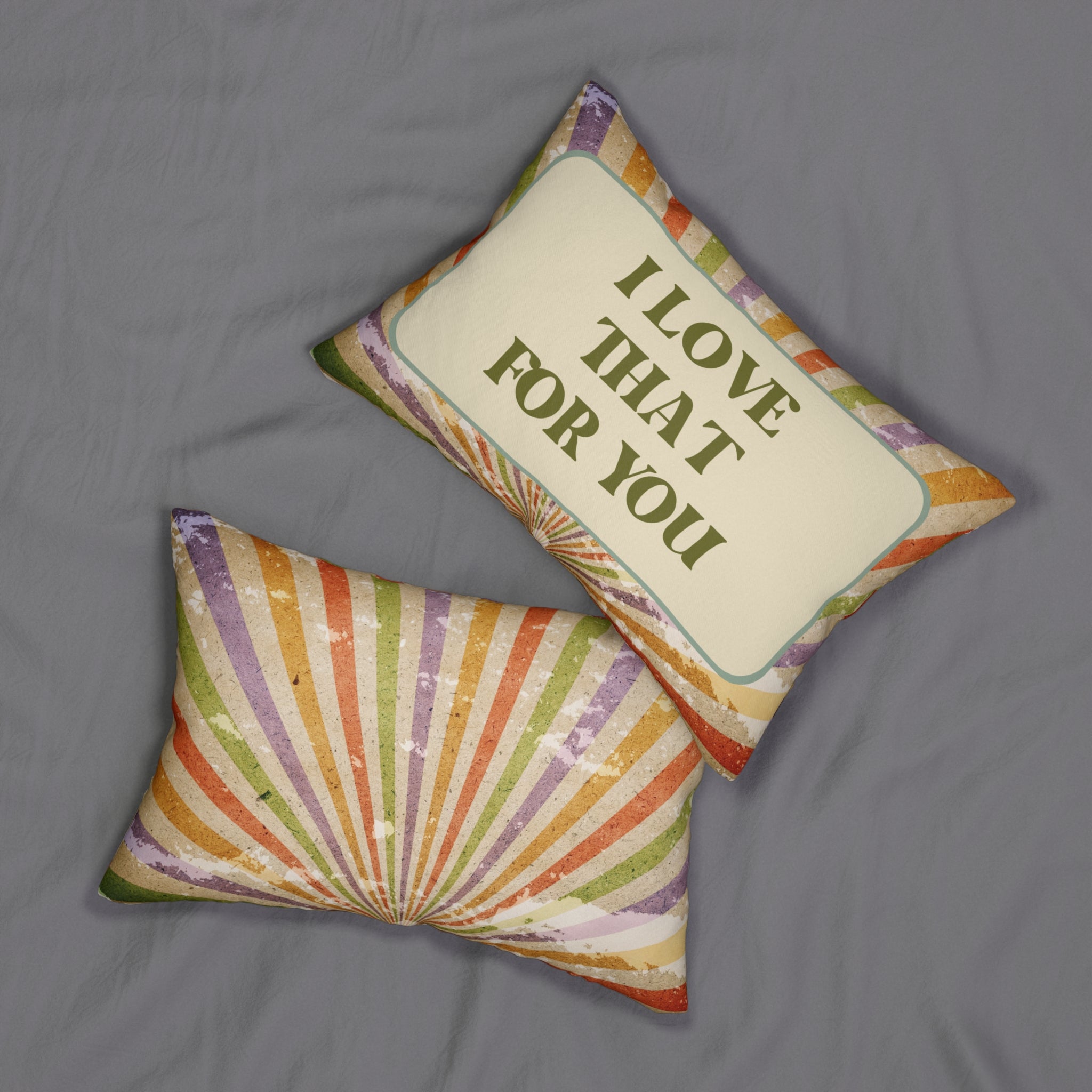 Retro Vibes: 'I Love That For You' Pillow, I Love That For You Throw Pillow Gifts for Home Vintage Retro Decor