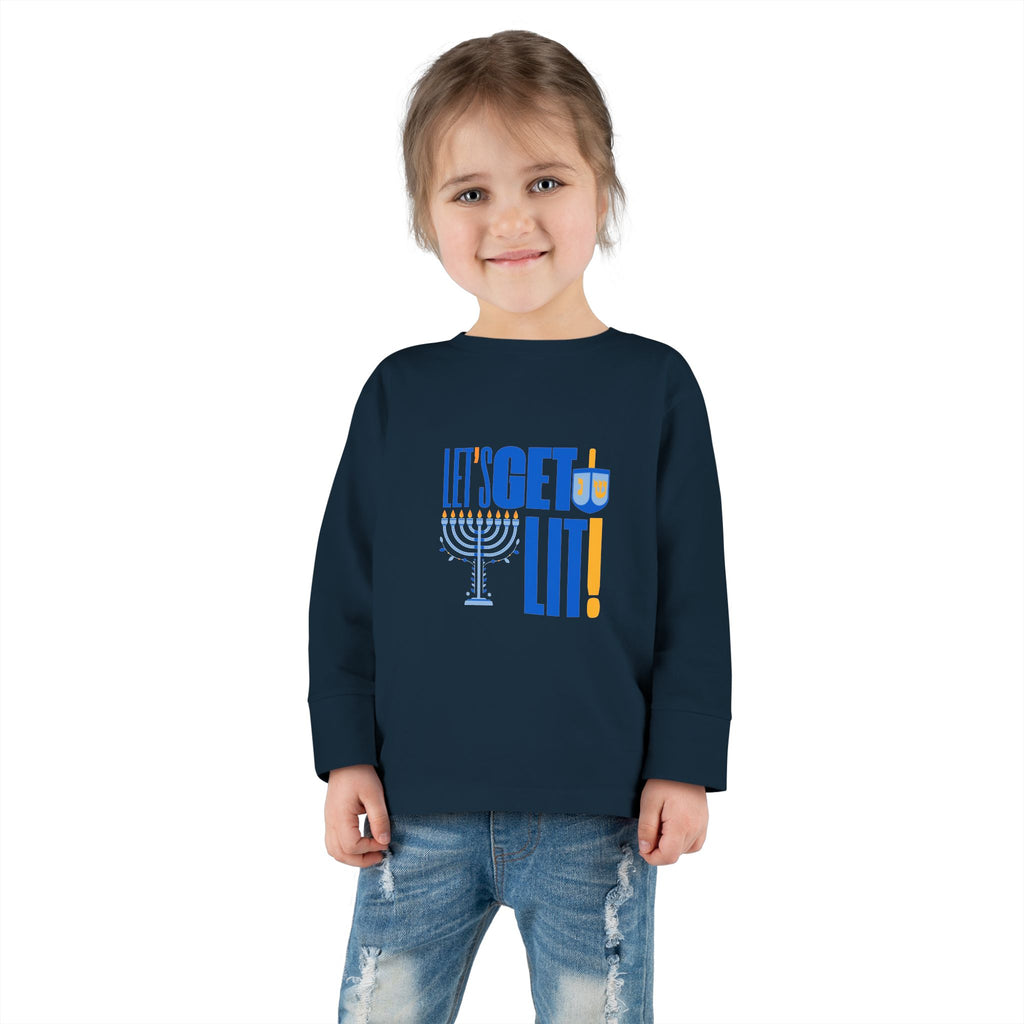 Toddler Hanukkah Shirt, Hanukkah Long Sleeve Tee, Chanukah Shirt for Toddler