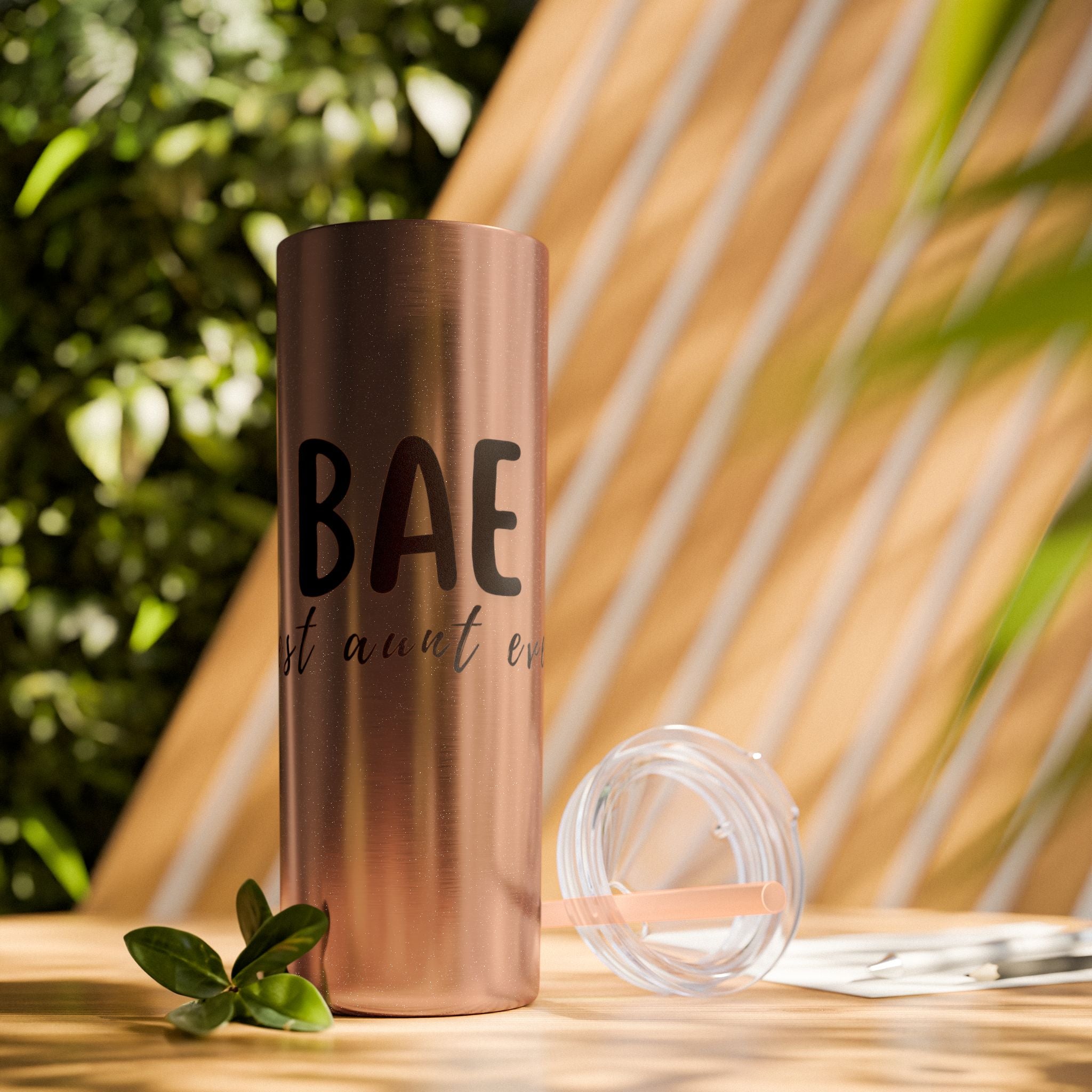 BAE Best Aunt Ever Skinny Tumbler with Straw, 20oz more colors