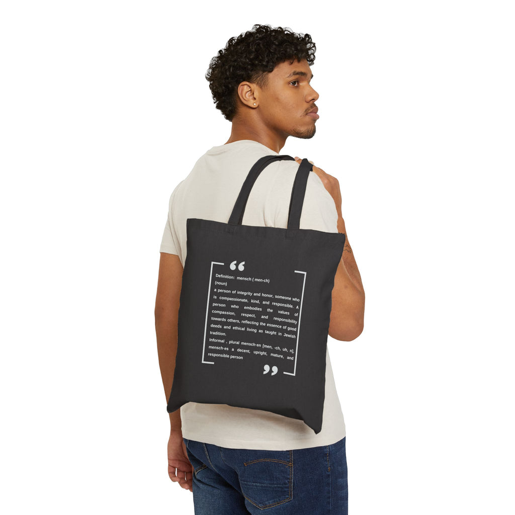 Mensch Canvas Tote Mensch Bag Reusable Mensch Tote
