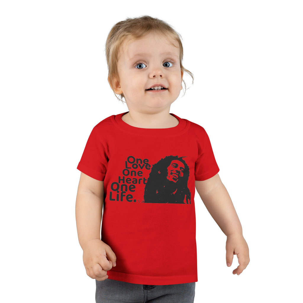 One Love Reggae Toddler T-shirt, Marley Tee For Toddlers