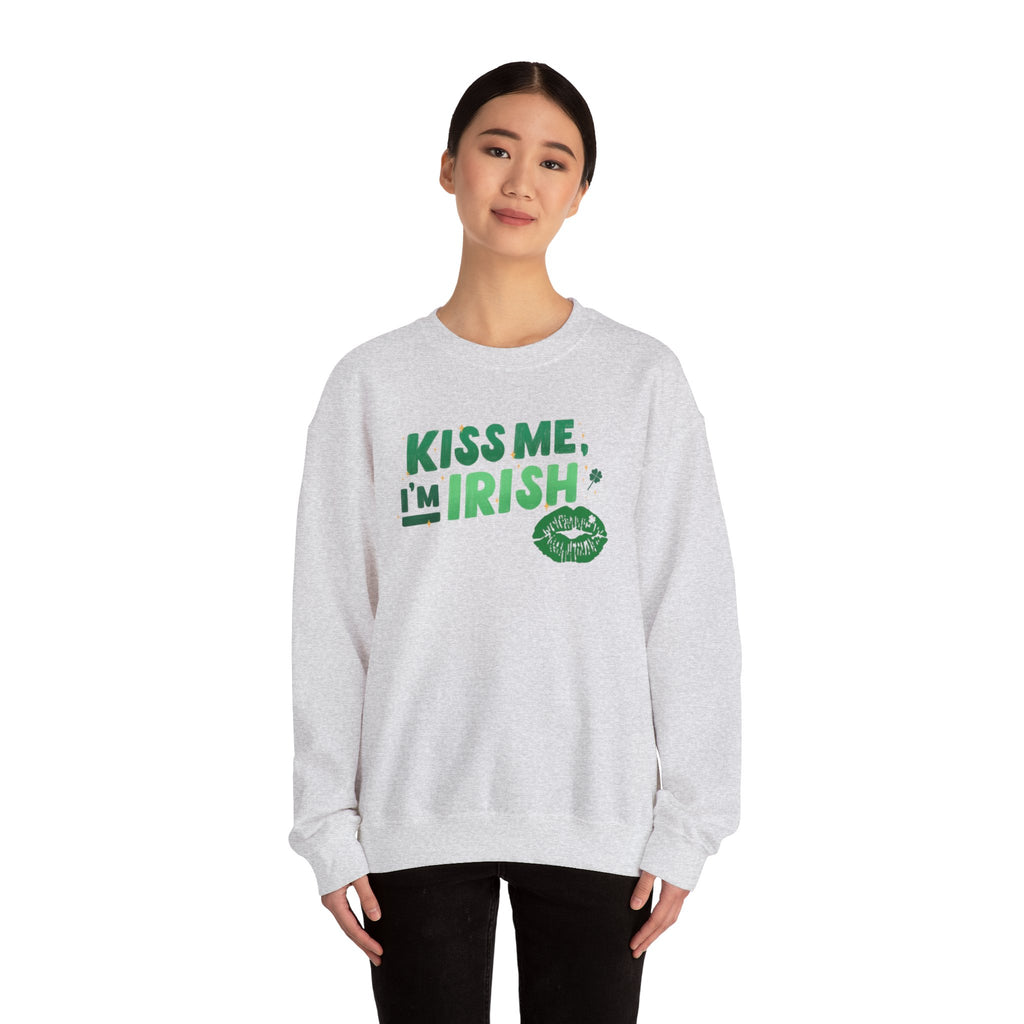 Kiss Me, I'm Irish Sweatshirt - Unisex St. Patrick's Day Crewneck