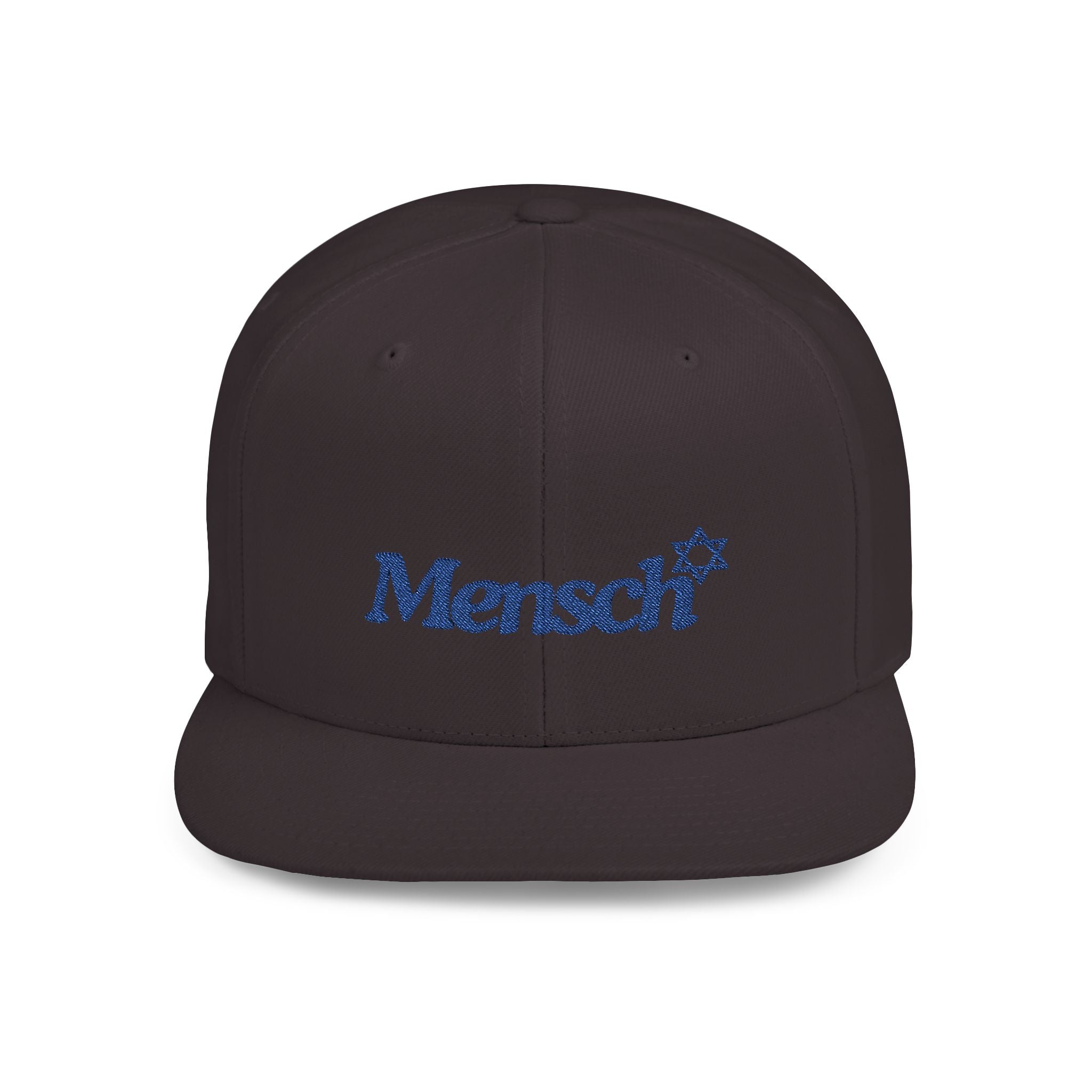 Mencsh Hat Jewish Gift for Mensch the Flat Bill Snapback Hat is the perfect gift