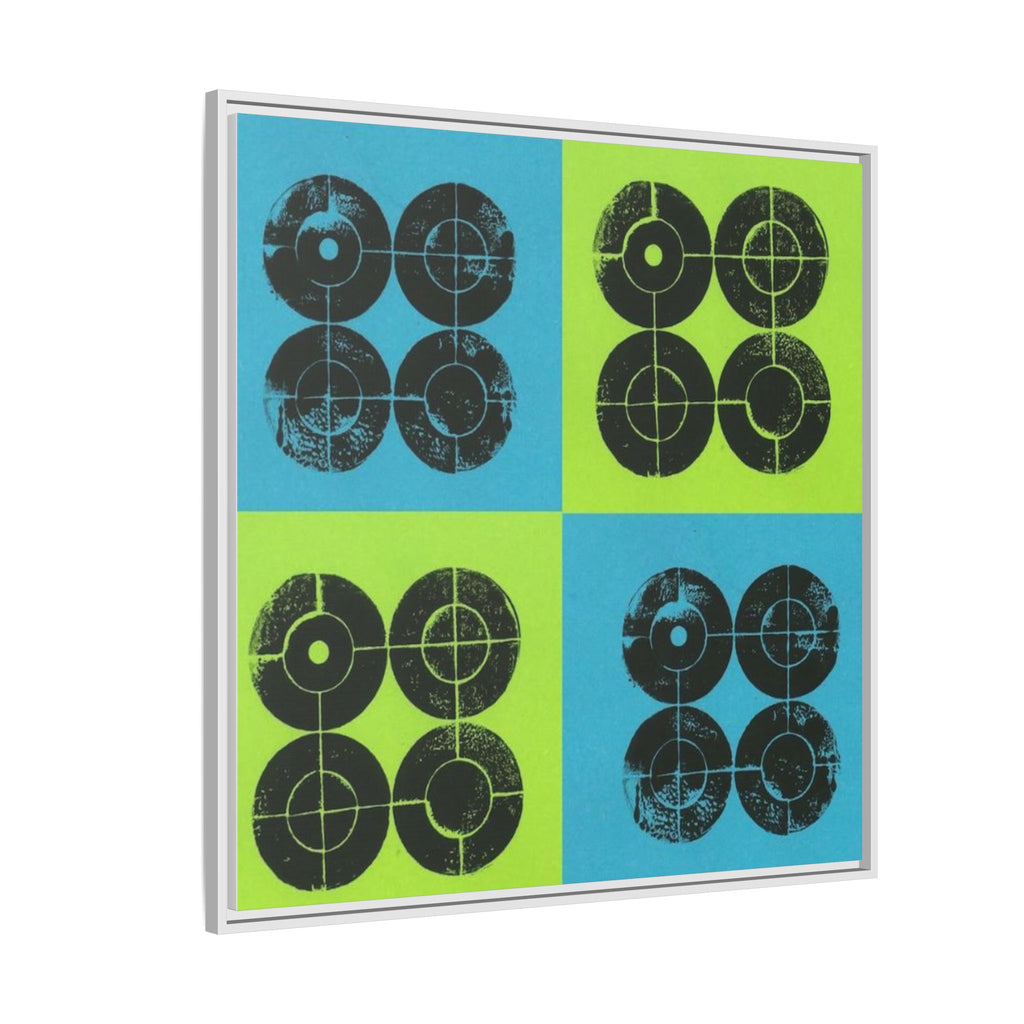 Printing With Legos Collagraph Matte Canvas, Framed