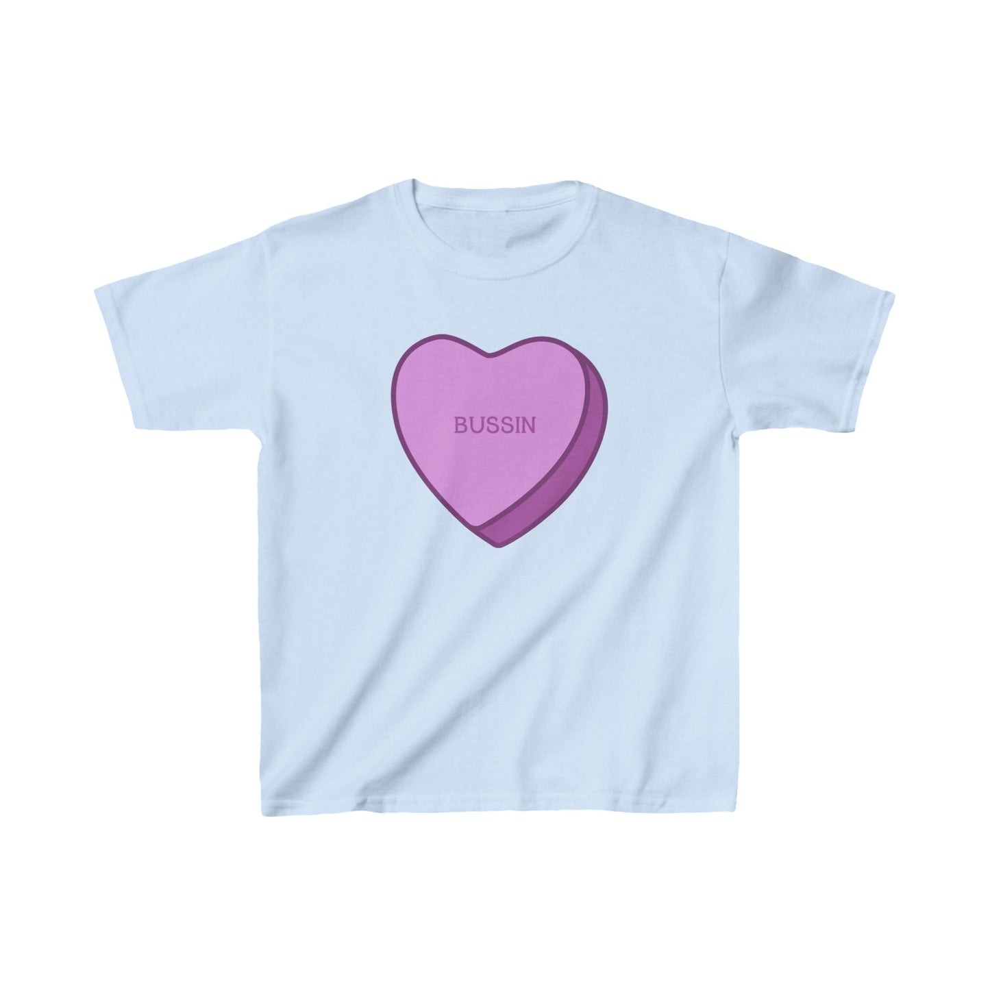 Kids Tee, Candy Hearts Bussin Valentines Day Shirt, Children Valentine Gift, Boys Girls Love Tshirt, Sweetheart Party Outfit, Love Theme