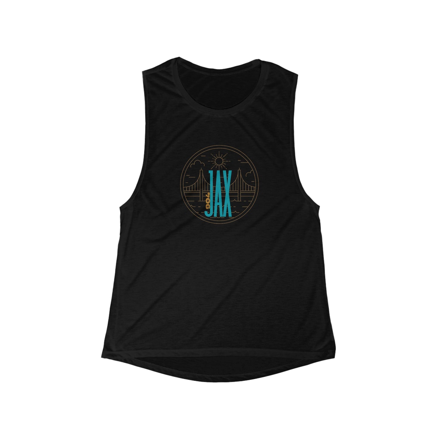 Jacksonville City of Bridges Women's Flowy Scoop Muscle Tank