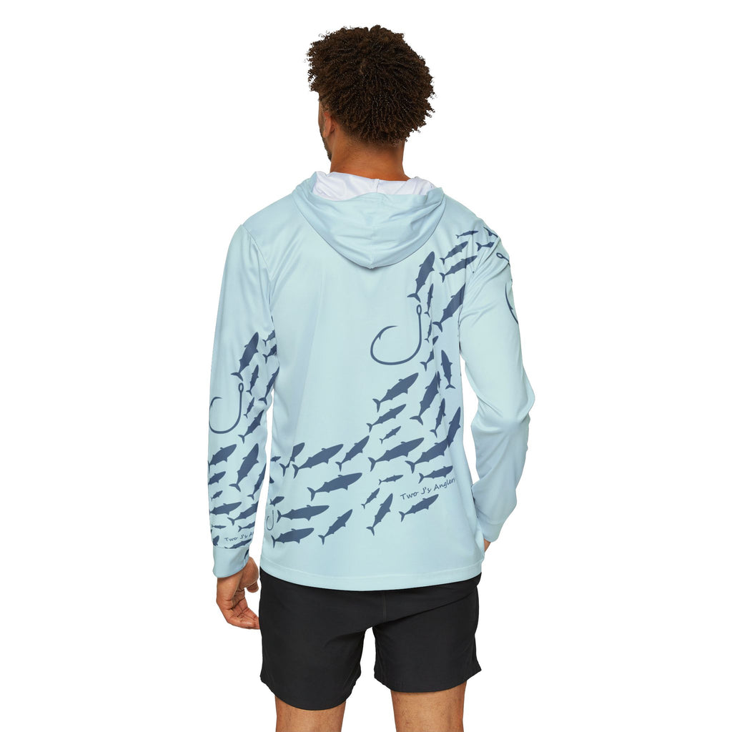 Mens Hooded Fishing Shirt Two J's Angler's FIshing Shirt with Hood Fishing Apparel for Dad