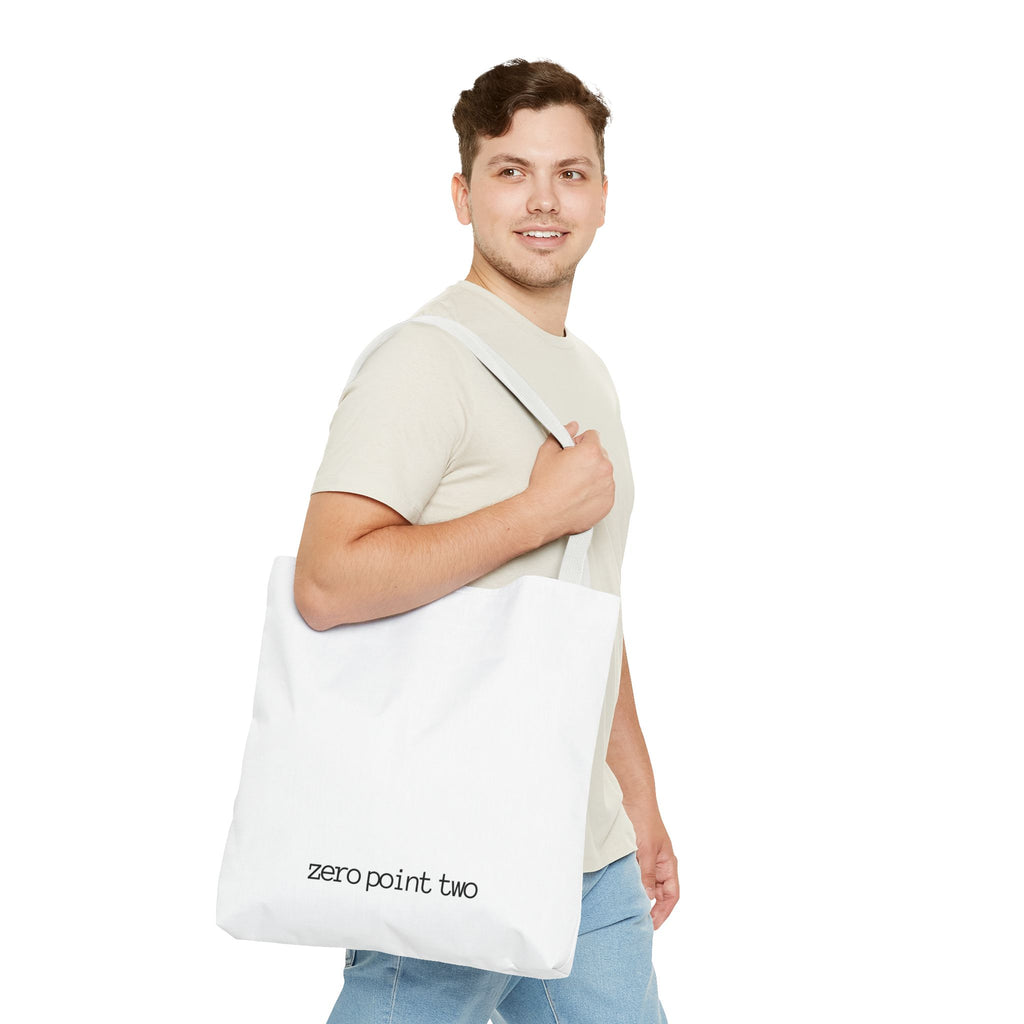 Zero Point Two Large Tote Bag Jewish Identity Tote Bag | Eco-Friendly Bag