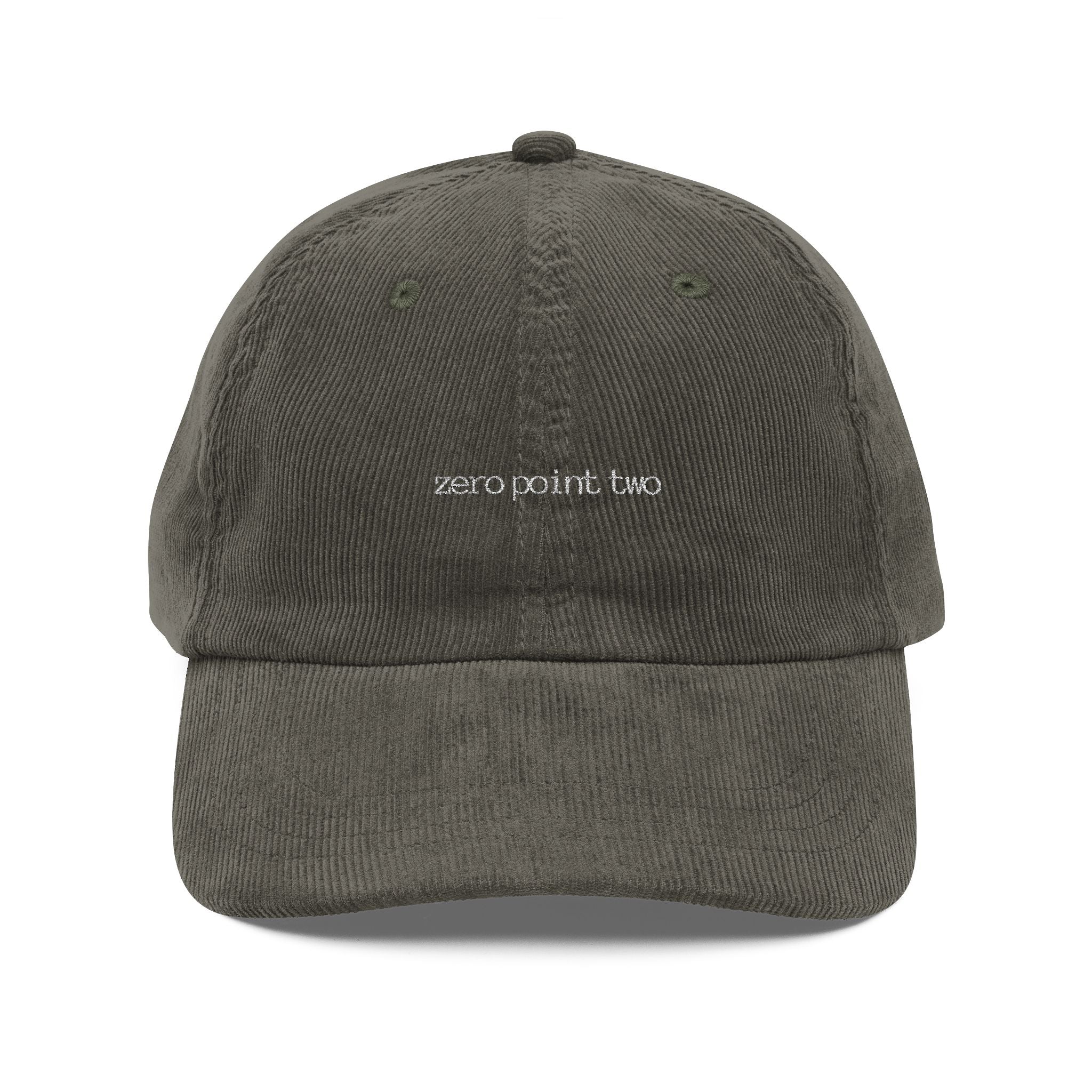 Zero Point Two Vintage Corduroy Cap Jewish Identity Hat 0.2
