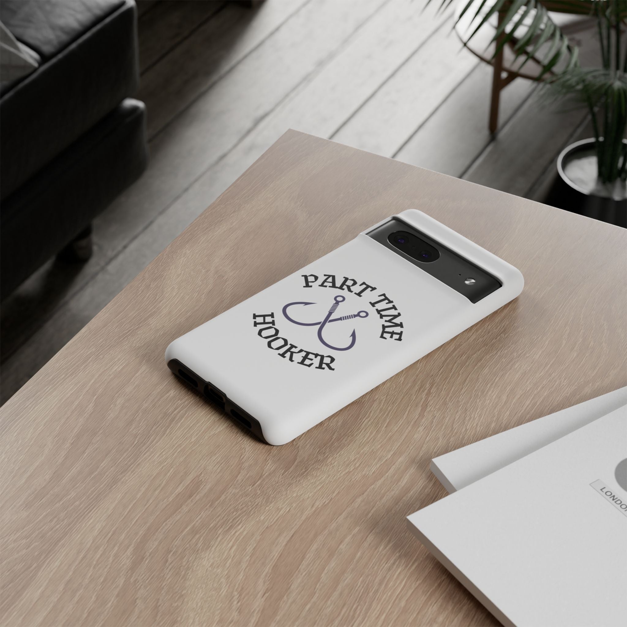 Part Time Hooker Fishing Phone Case Dual Layer Phone Case for Fishing Fanatic