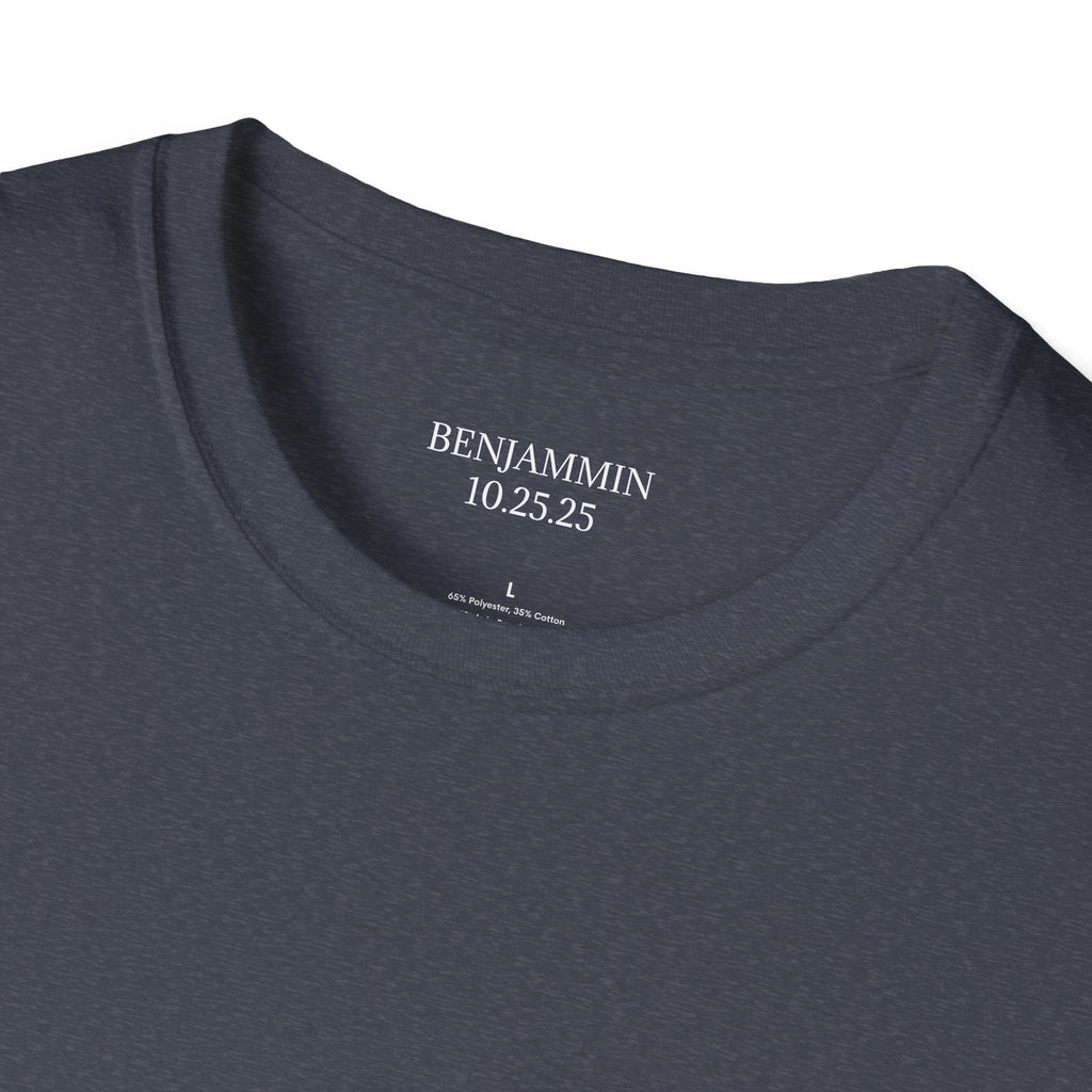 Custom Bar Mitzvah Tee (Ben) Unisex Softstyle T-Shirt Use Your Design or We Can Create One