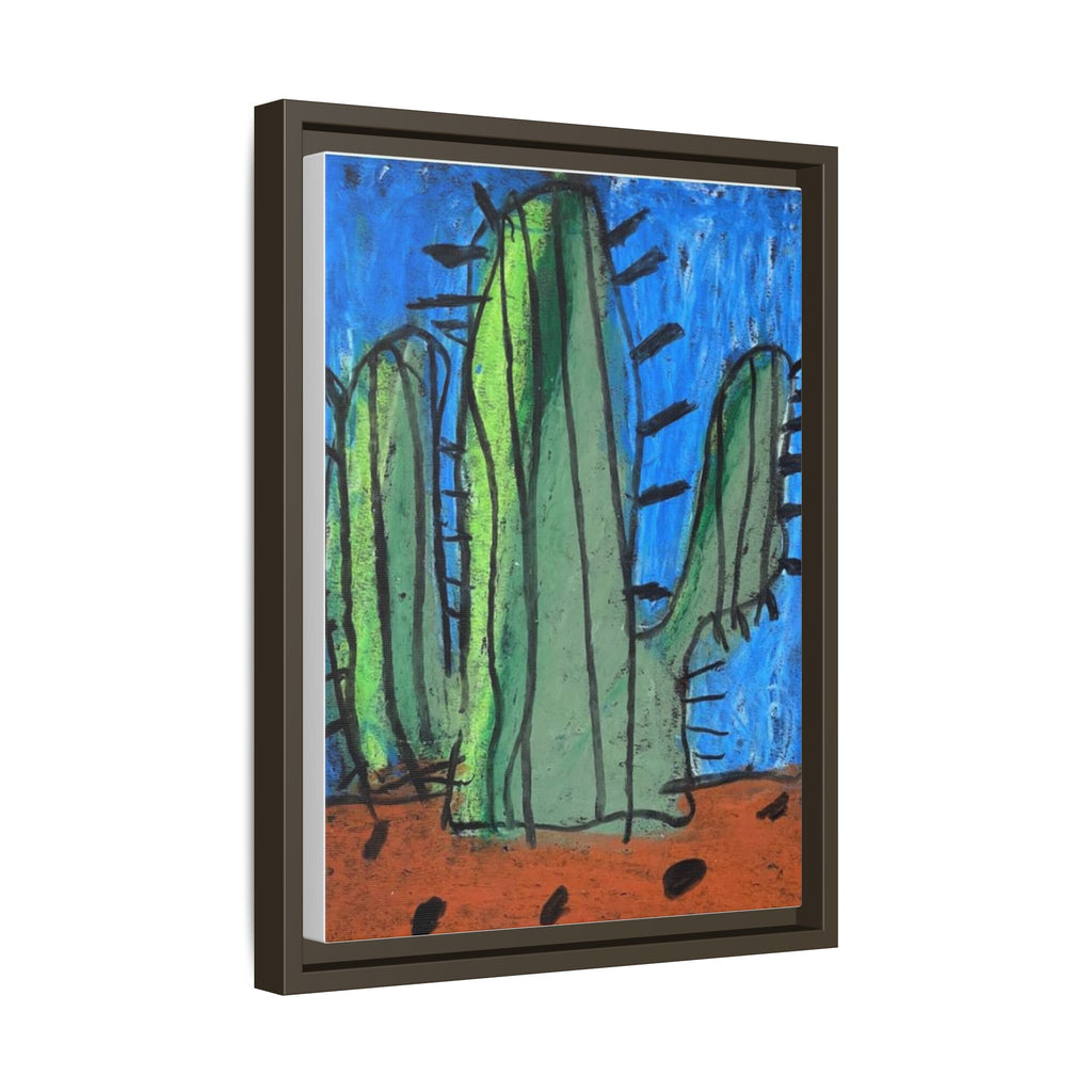 Cactus Matte Canvas, Framed Art by Jackson Smith