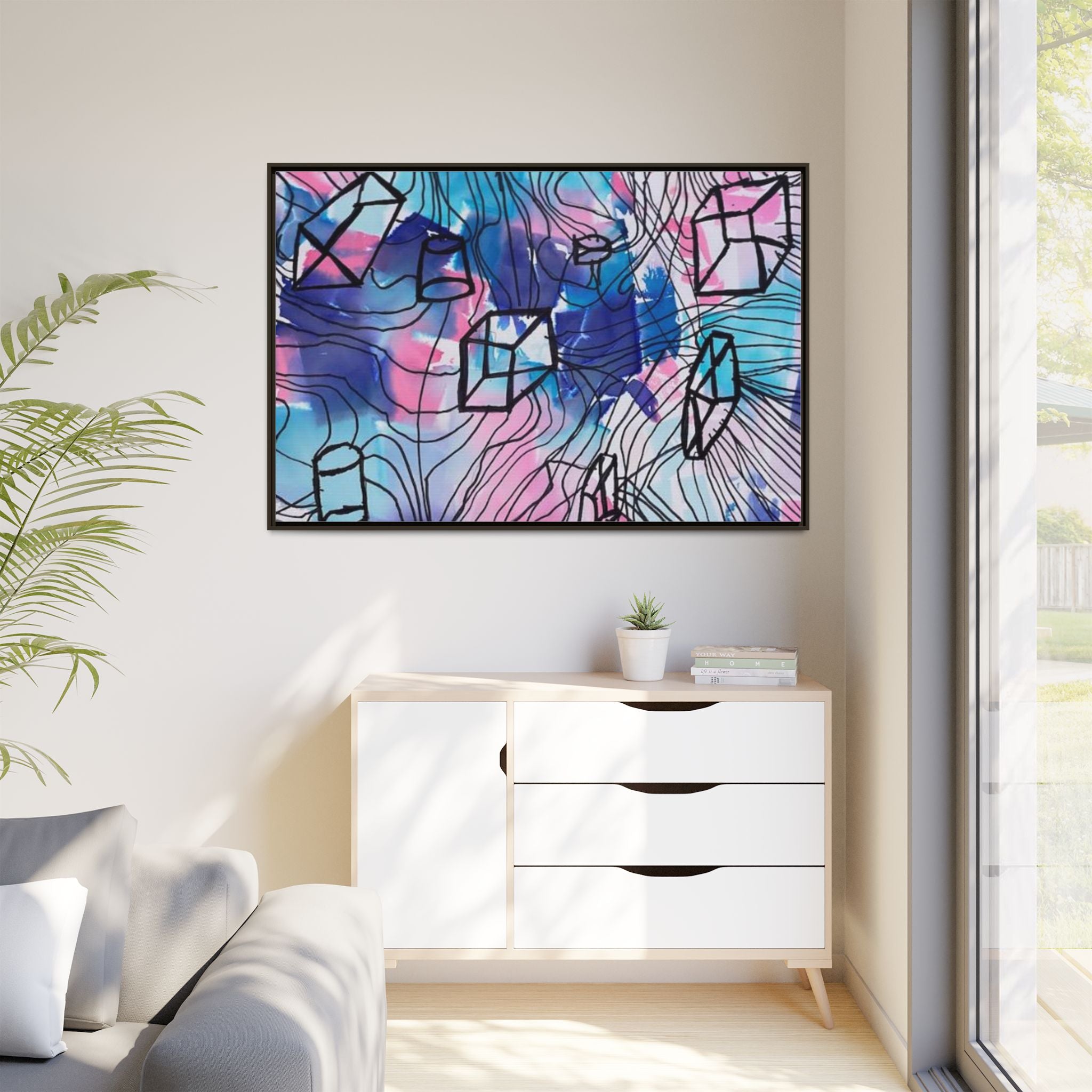 Elements of Art: Form Framed Canvas by Jackson G. Smith
