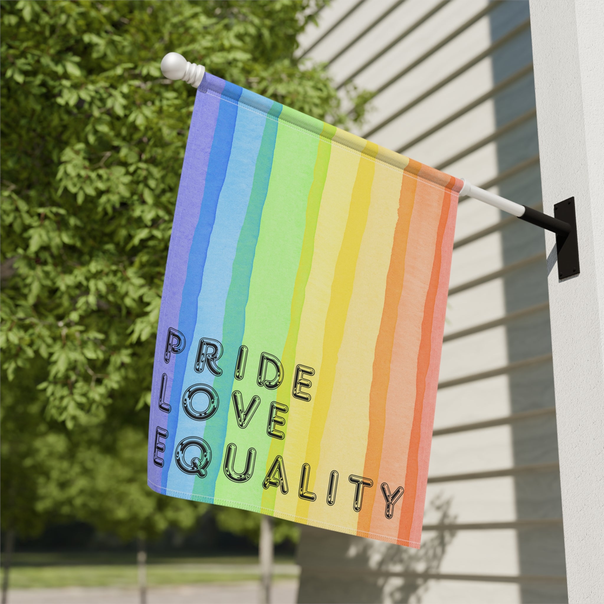 Pride, Love, Equality Garden Flag or House Flag Pride LGBTQIA+