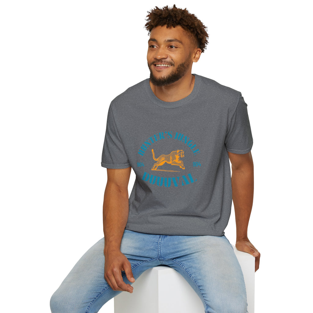 Hunter's Jungle  Soft T-Shirt - Duuuval Graphic Tee Vintage Travis Hunter T Shirt Jaguars Fans