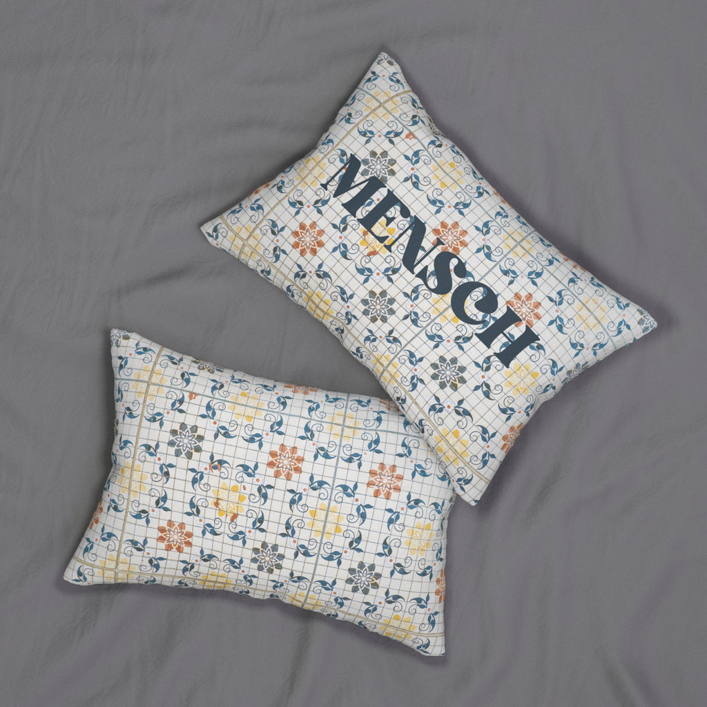 Mensch Decorative Pillow, Mensch Throw Pillow Mensch Jewish Accent Pillow