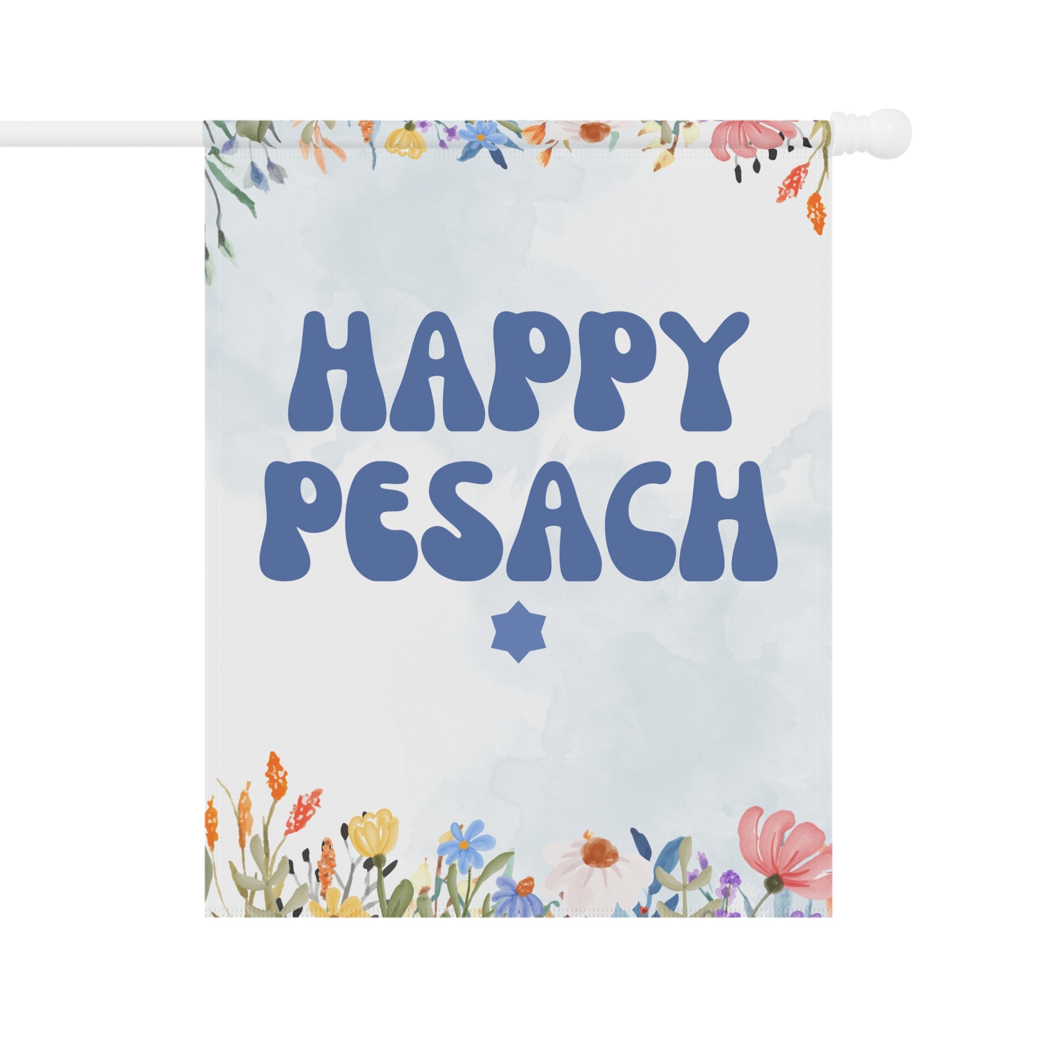Passover Garden Flag, Chag Sameach Spring House Banner, Happy Passover Jewish Flag, 2 sizes, Jewish Holiday Decor, Passover Decorations