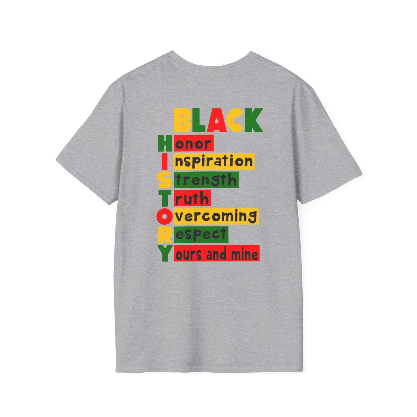 Black History Soft T-Shirt Black History Tee Celebrate Black History