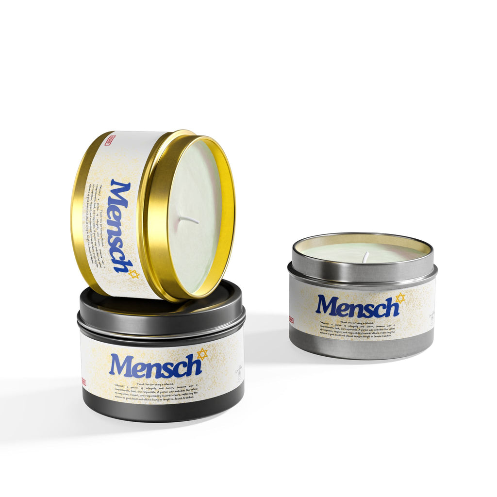 Thank You for being a Mensch Candle. Thank you Gift. Mensch Gift Jewish Thank you Gift