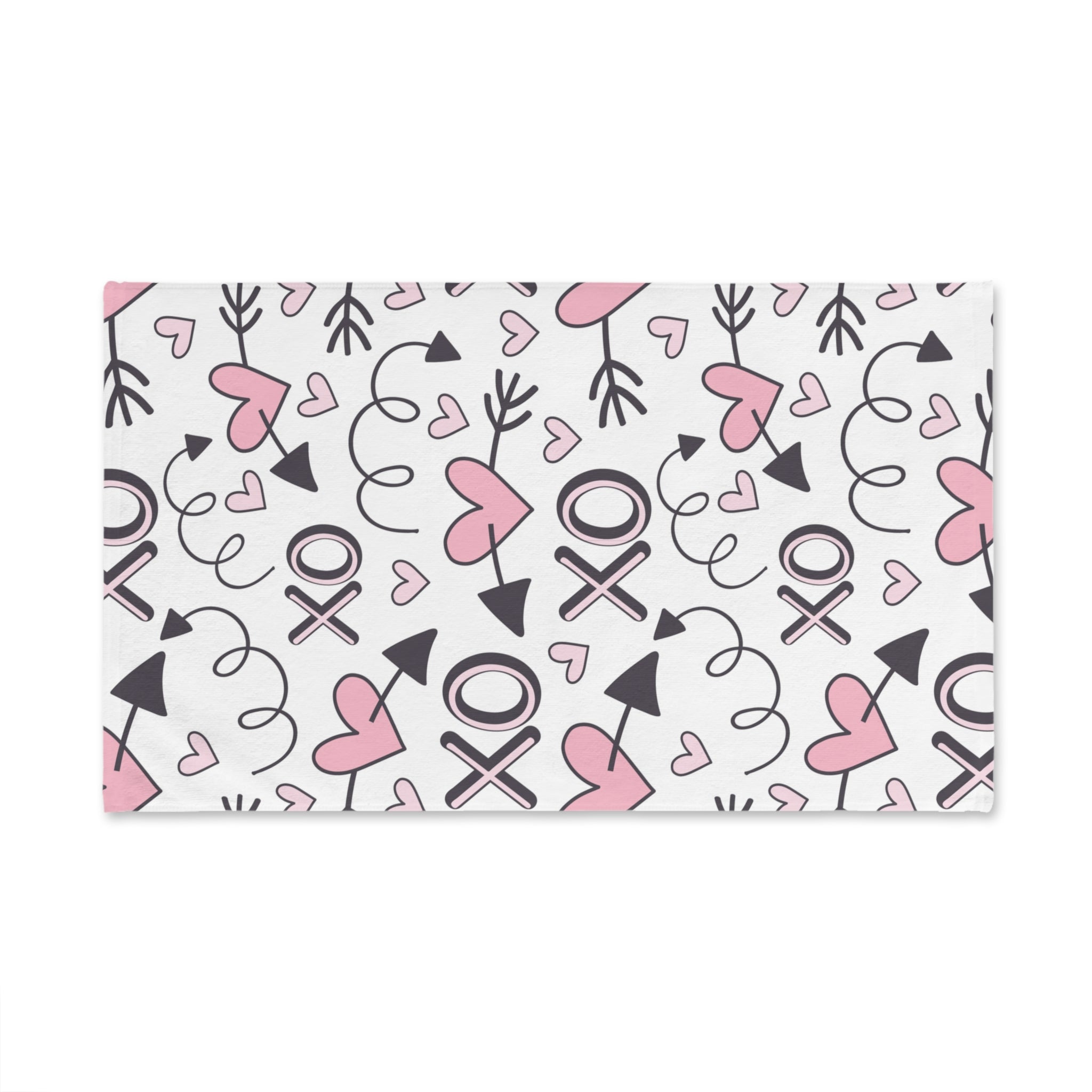 Valentine's Hand Towel Valentine's Day Hand Towel XO Heart Valentine's Day Towel