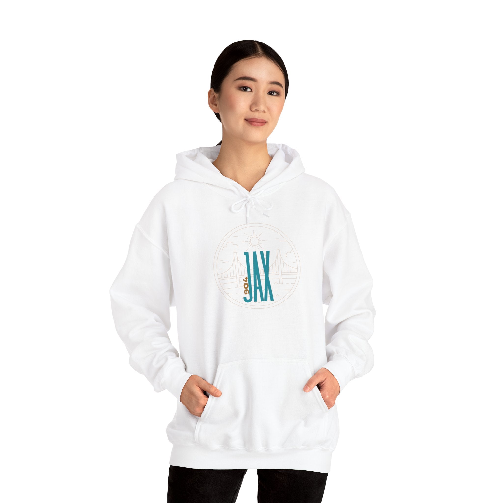 JAX City of Bridges Unisex Heavy Blend™ Hooded Sweatshirt